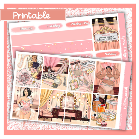 Printable - Fearless Flaws - Vertical Weekly Kit