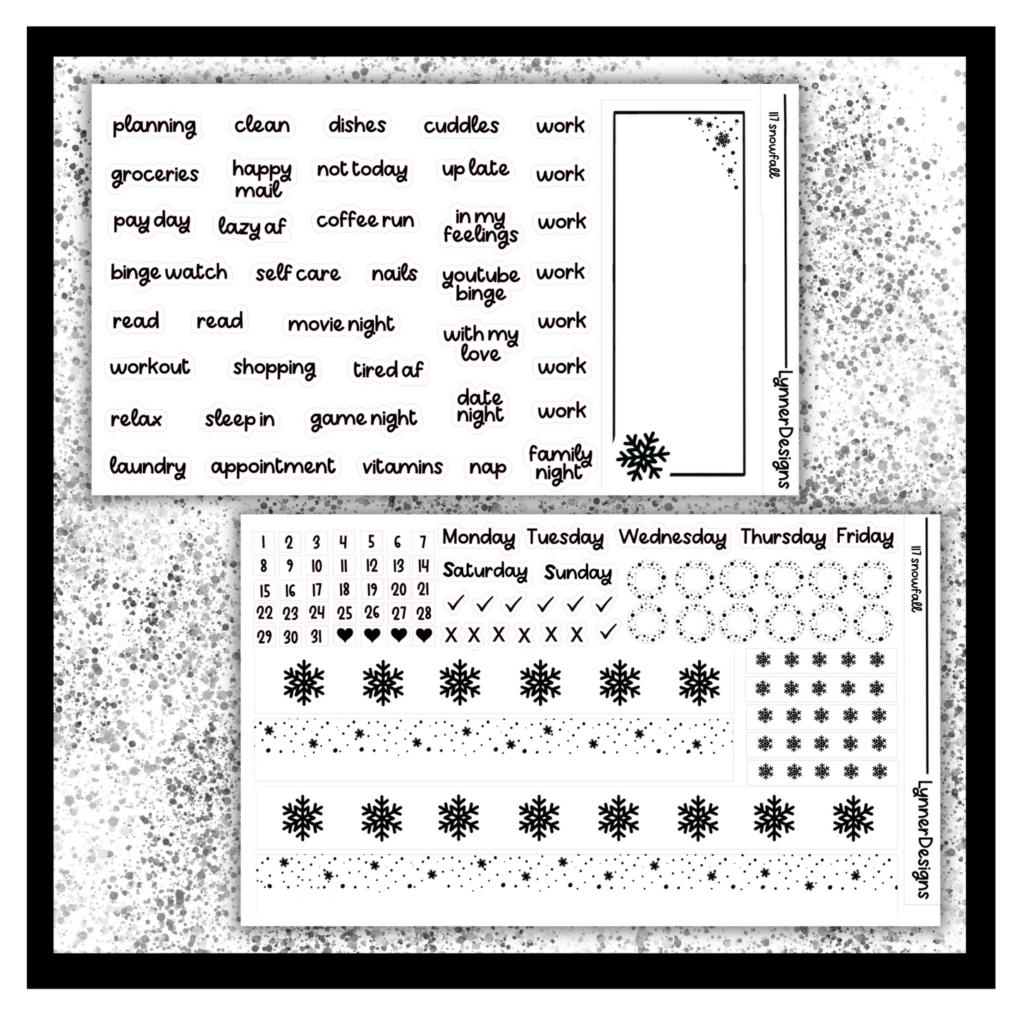 Printable - 117 Snowfall Foil Pack