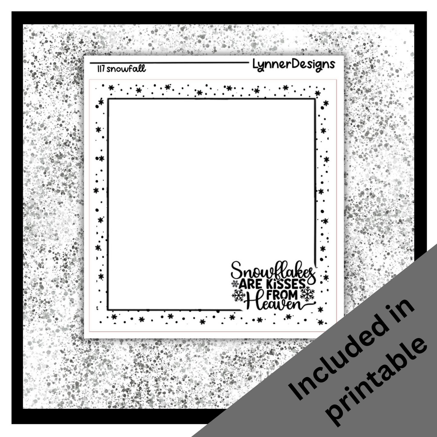 Printable - 117 Snowfall Foil Pack