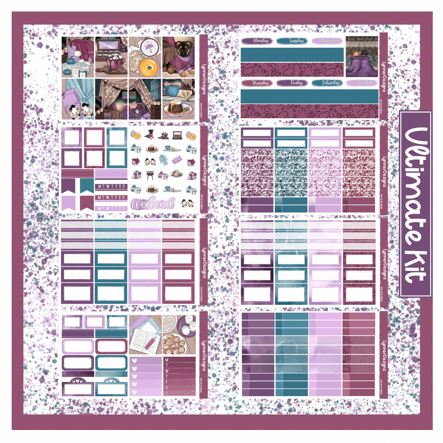 Printable - Rain on my Window Weekly Kit