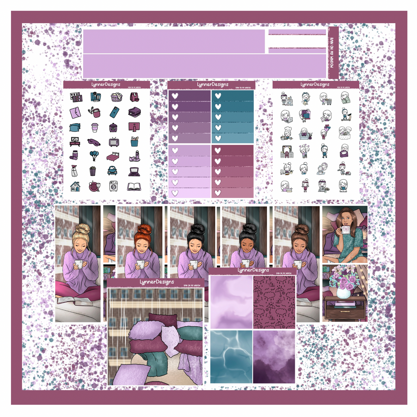 Printable - Rain on my Window Weekly Kit