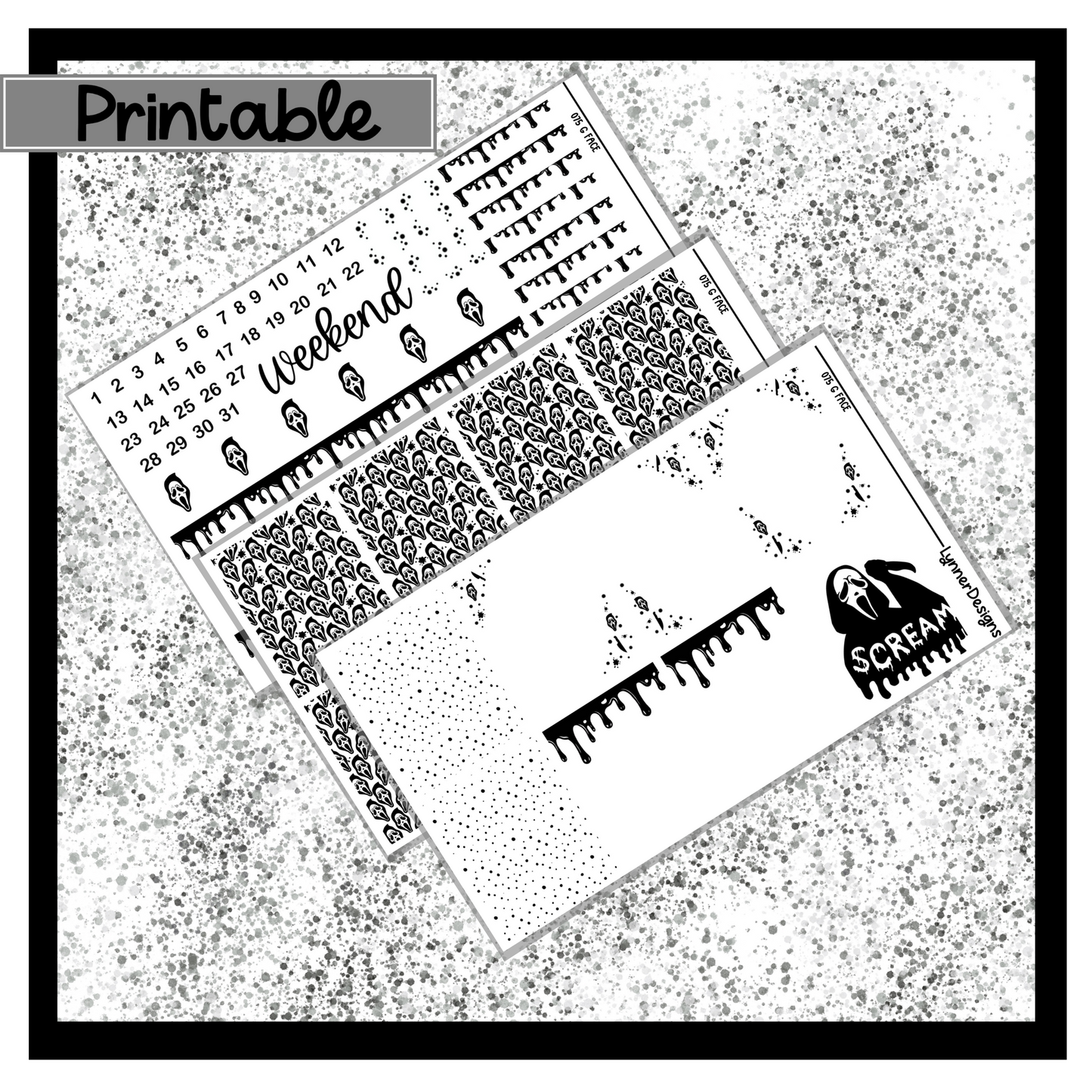 Printable G Face 075 Foil Pack