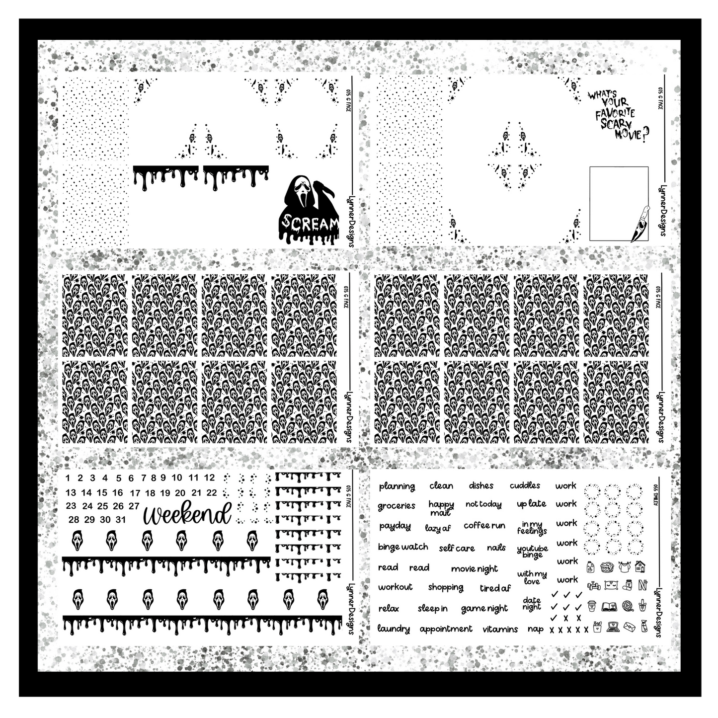 Printable G Face 075 Foil Pack