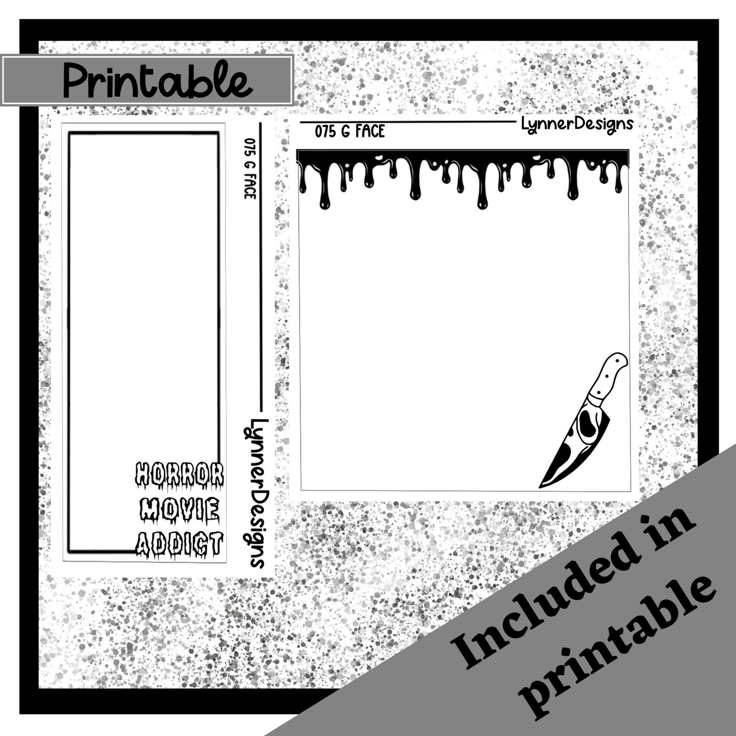 Printable G Face 075 Foil Pack