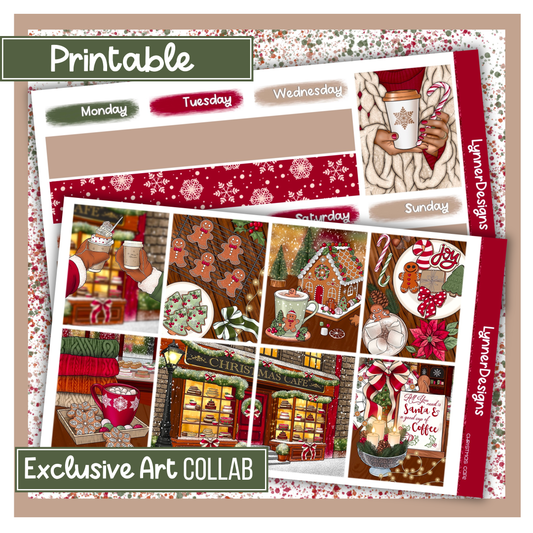 Printable - Christmas Cafe - Vertical Weekly Kit