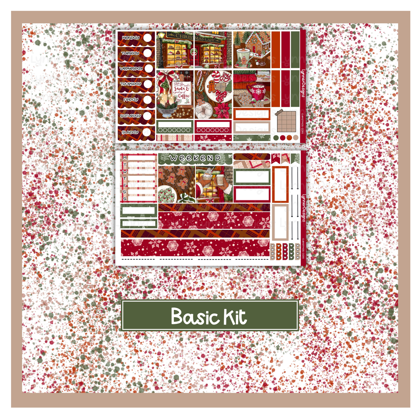 Christmas Cafe - Hobonichi Cousin Weekly Kit