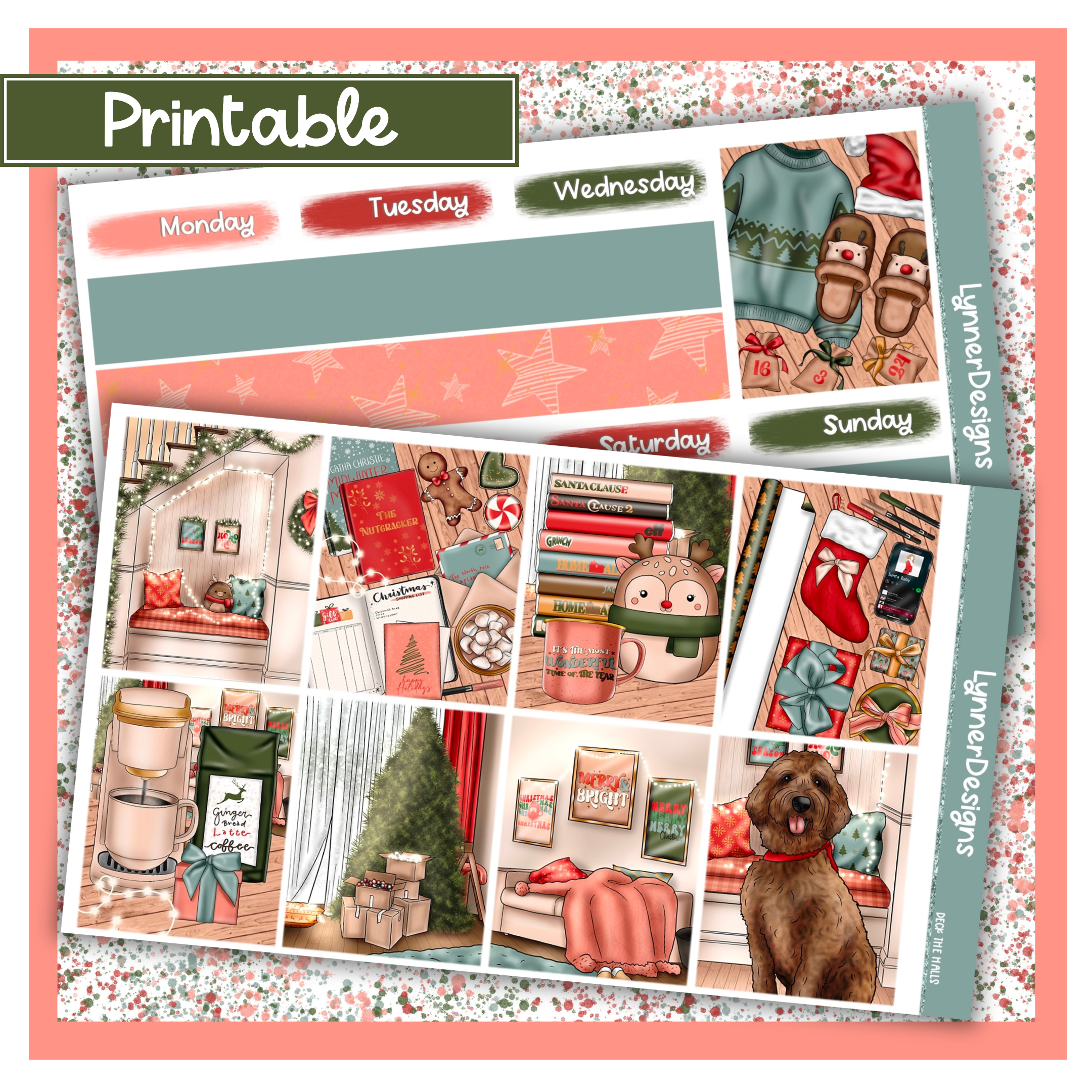 Printable - Deck the Halls Weekly Kit – LynnerDesigns