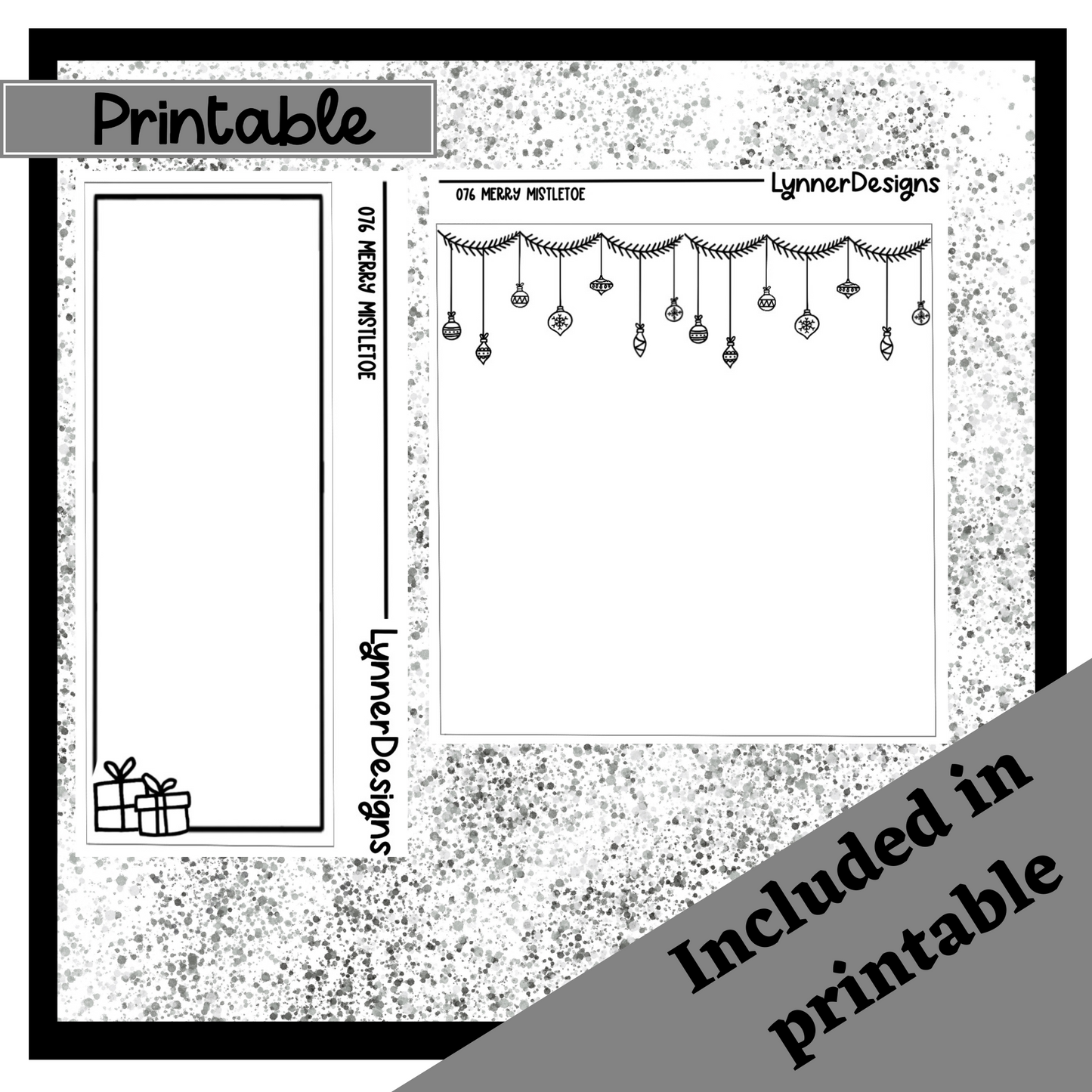 Printable Merry Mistletoe 076 Foil Pack