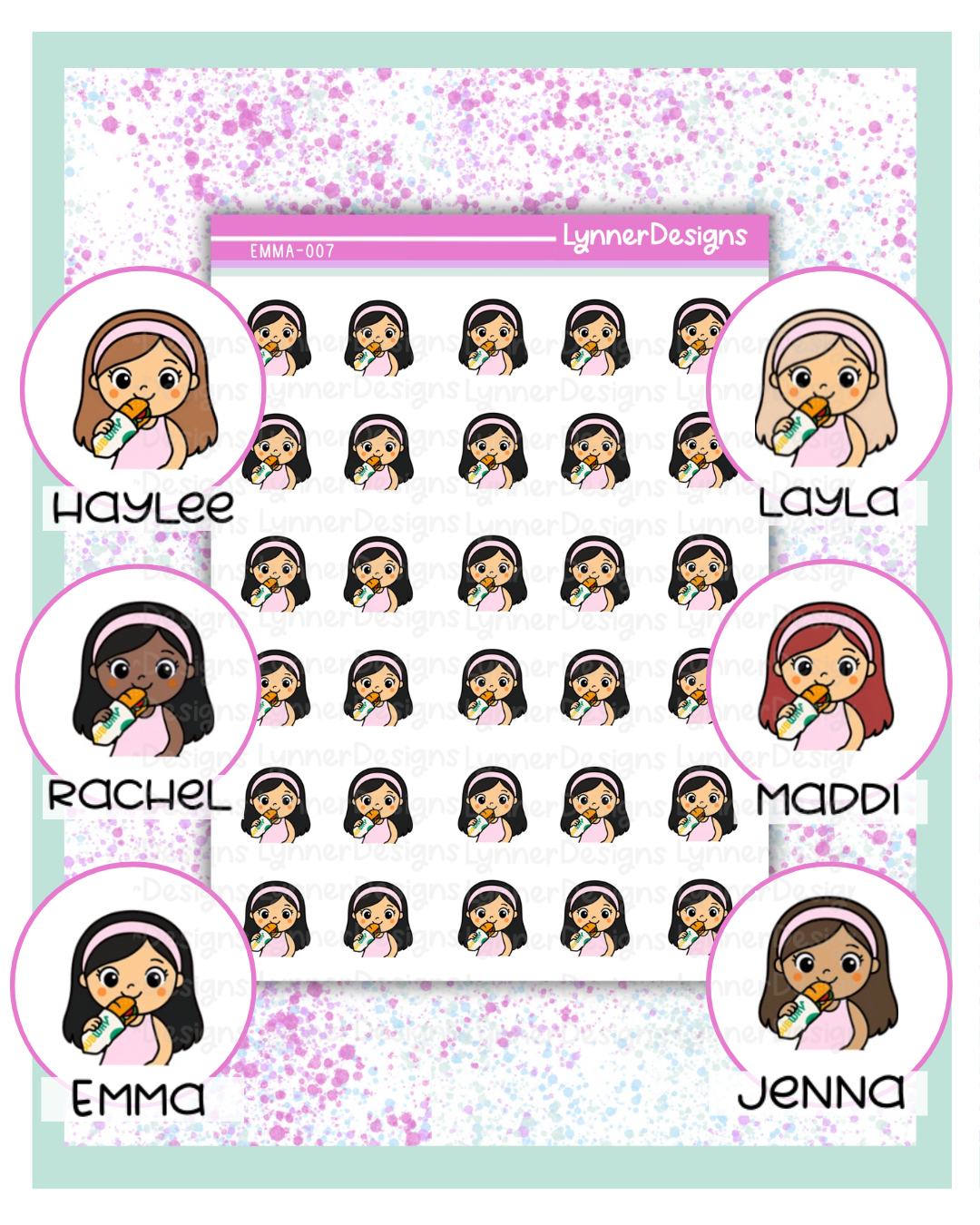 007 Girl Character - Sandwich- Food