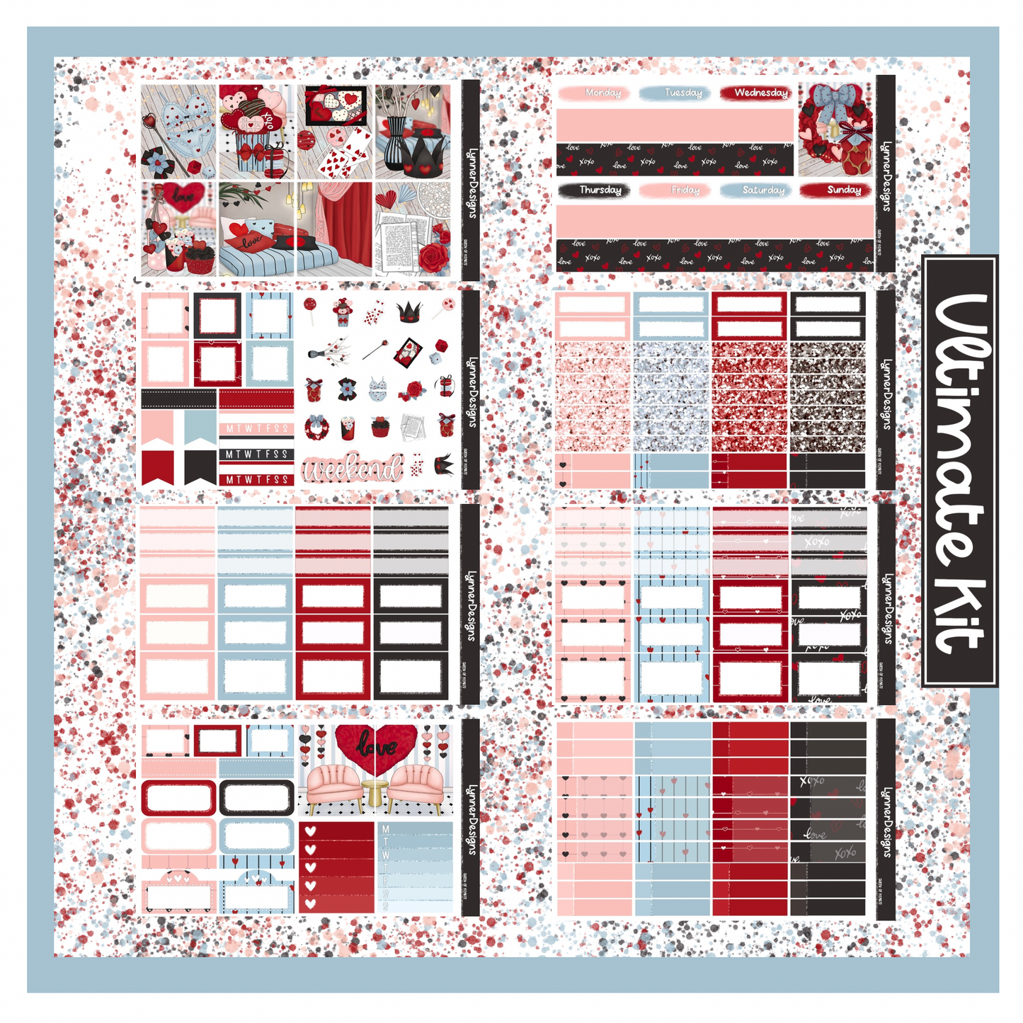 Printable - Queen of Hearts Weekly Kit