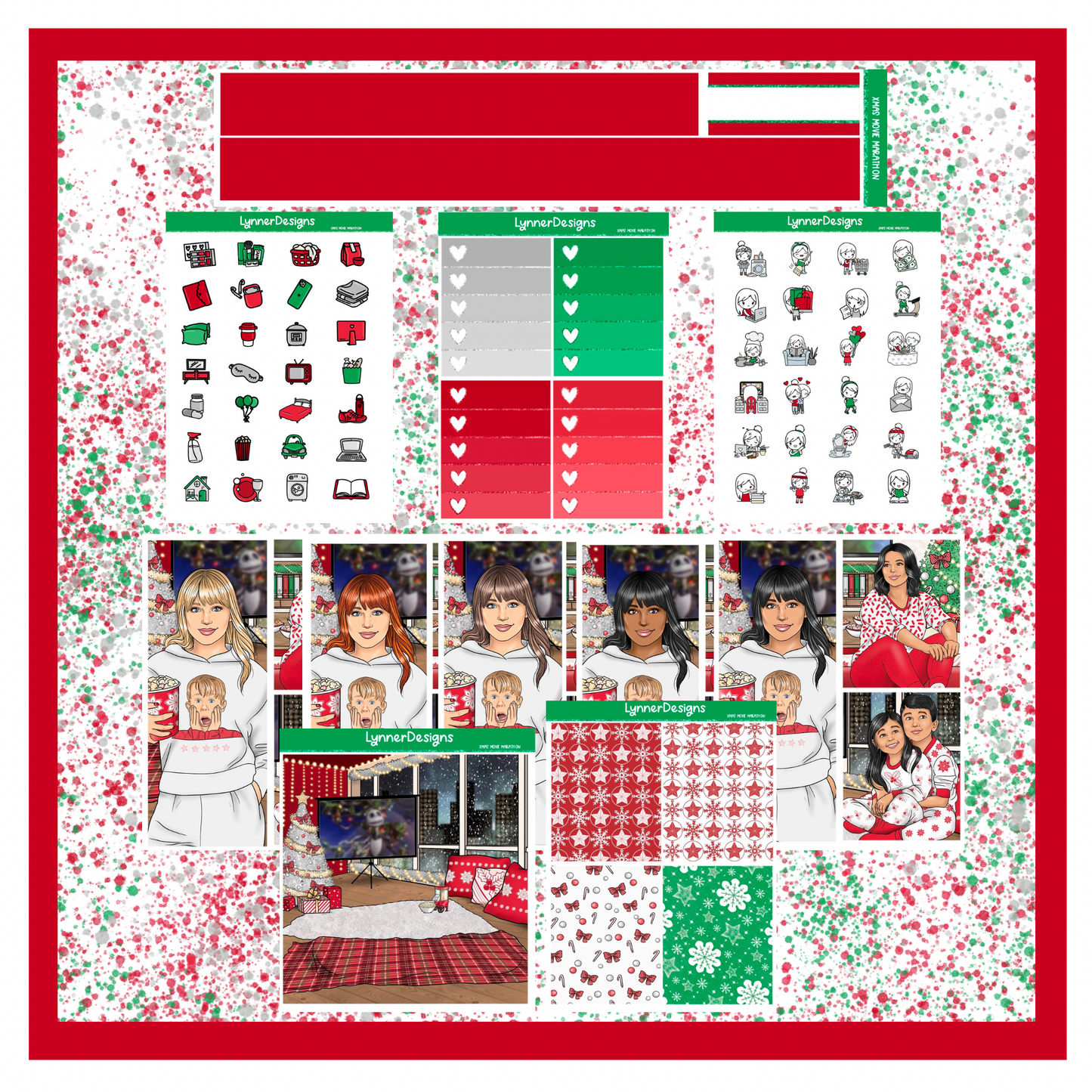 Printable - Xmas Movie Marathon Weekly Kit