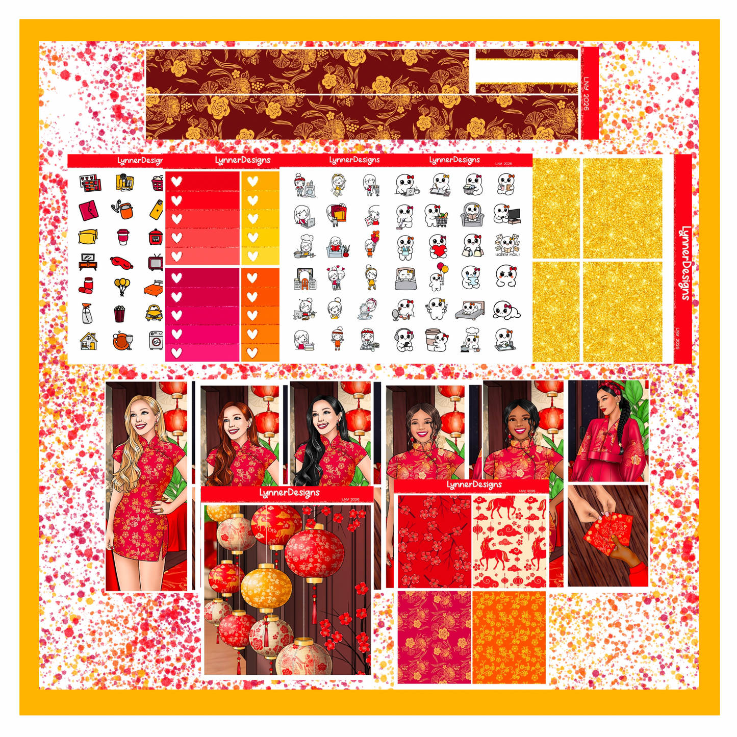 Printable - LNY 2026 - Vertical Weekly Kit