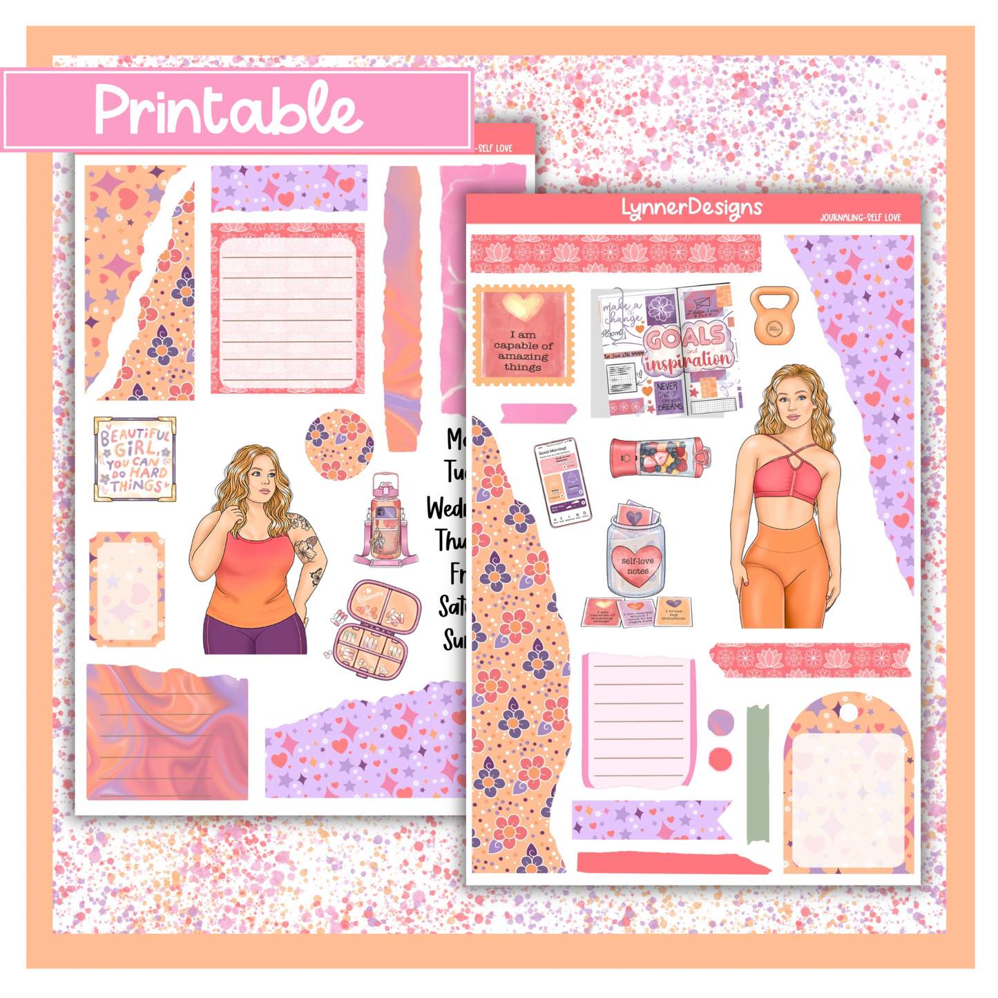 Printable - Self Love Journaling Kit
