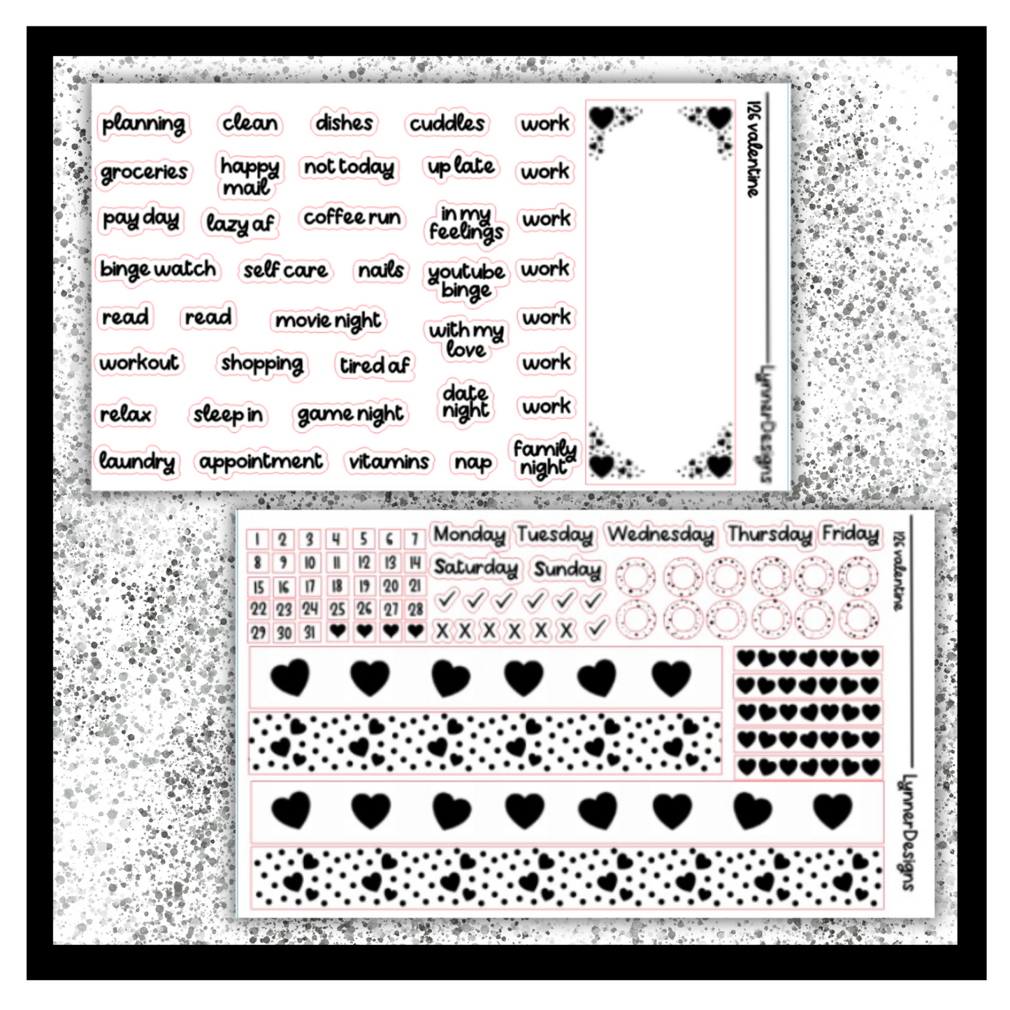 Printable - 126 Valentine Foil Pack
