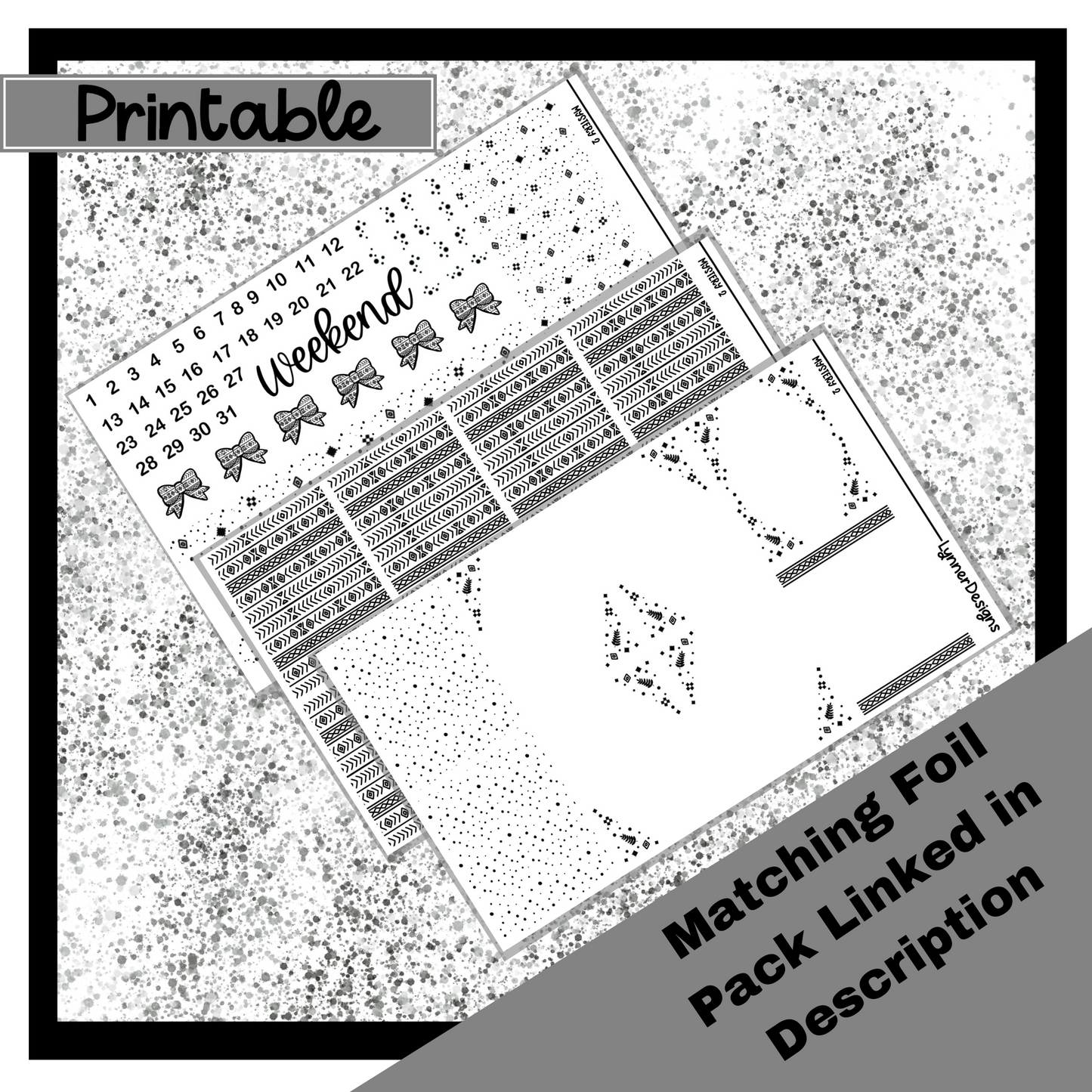 Printable - Mystery 2 Weekly Kit