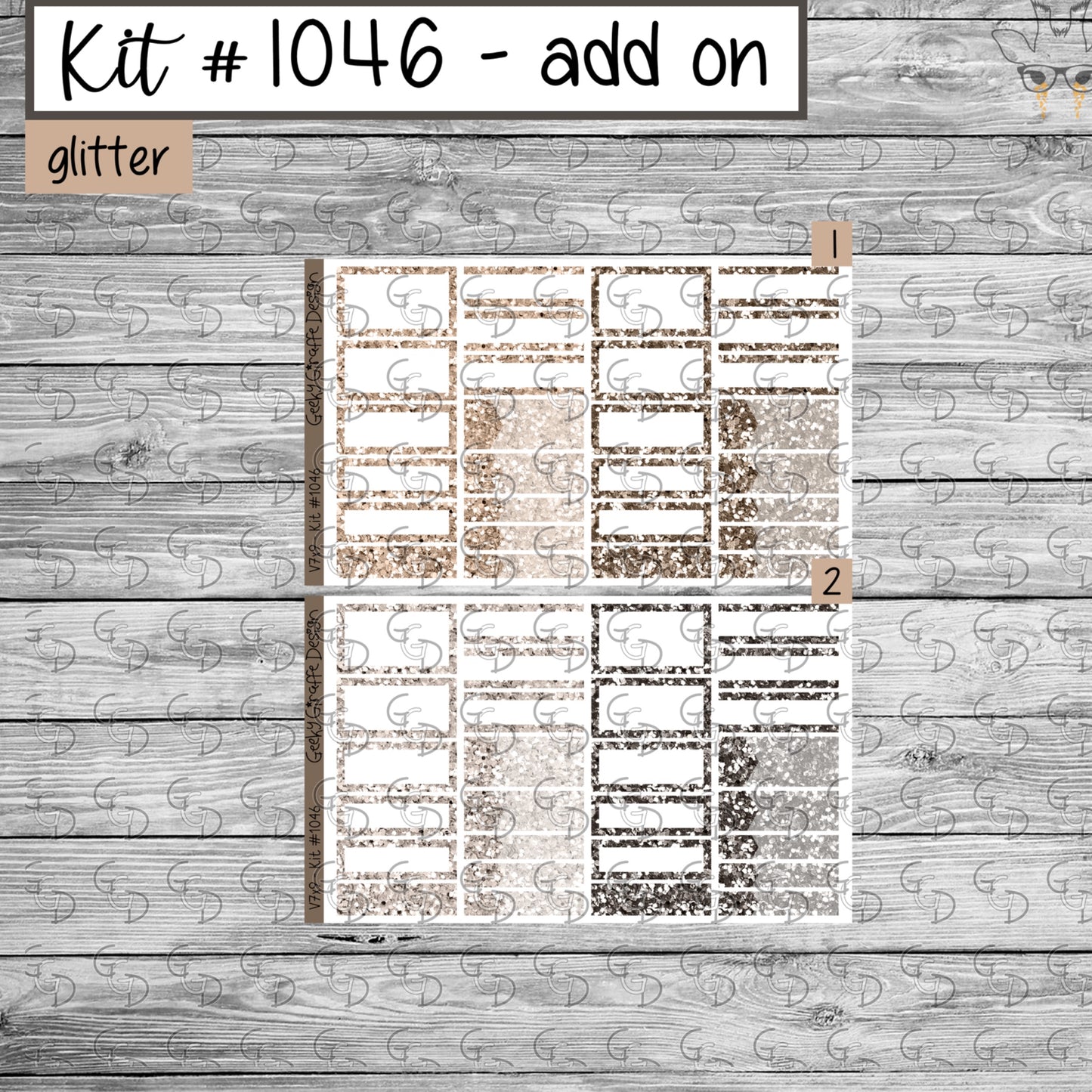 Geeky Giraffe Design kit 1046 A - MUST buy printable from her shop first