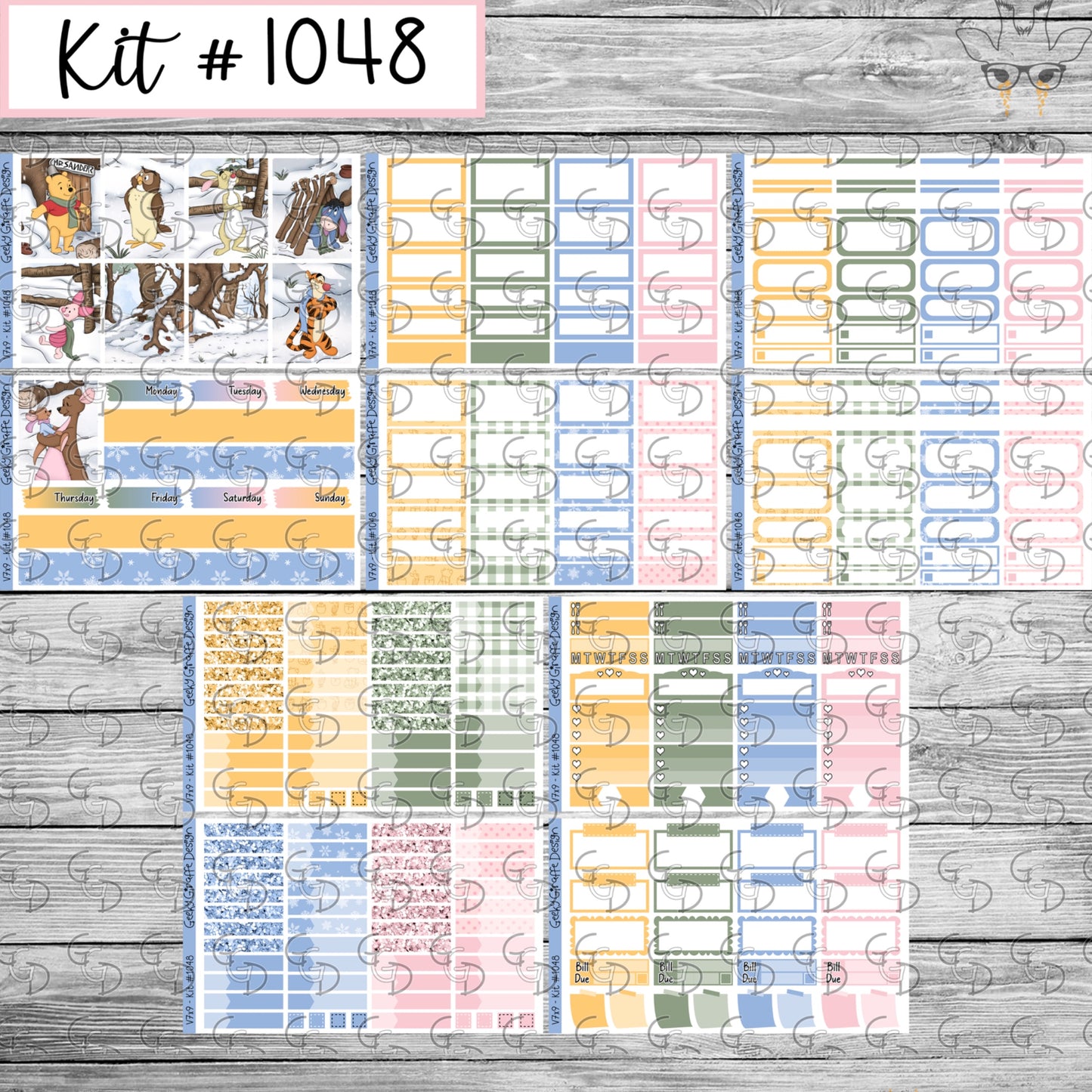 Geeky Giraffe Design kit 1048 - MUST buy printable from her shop first