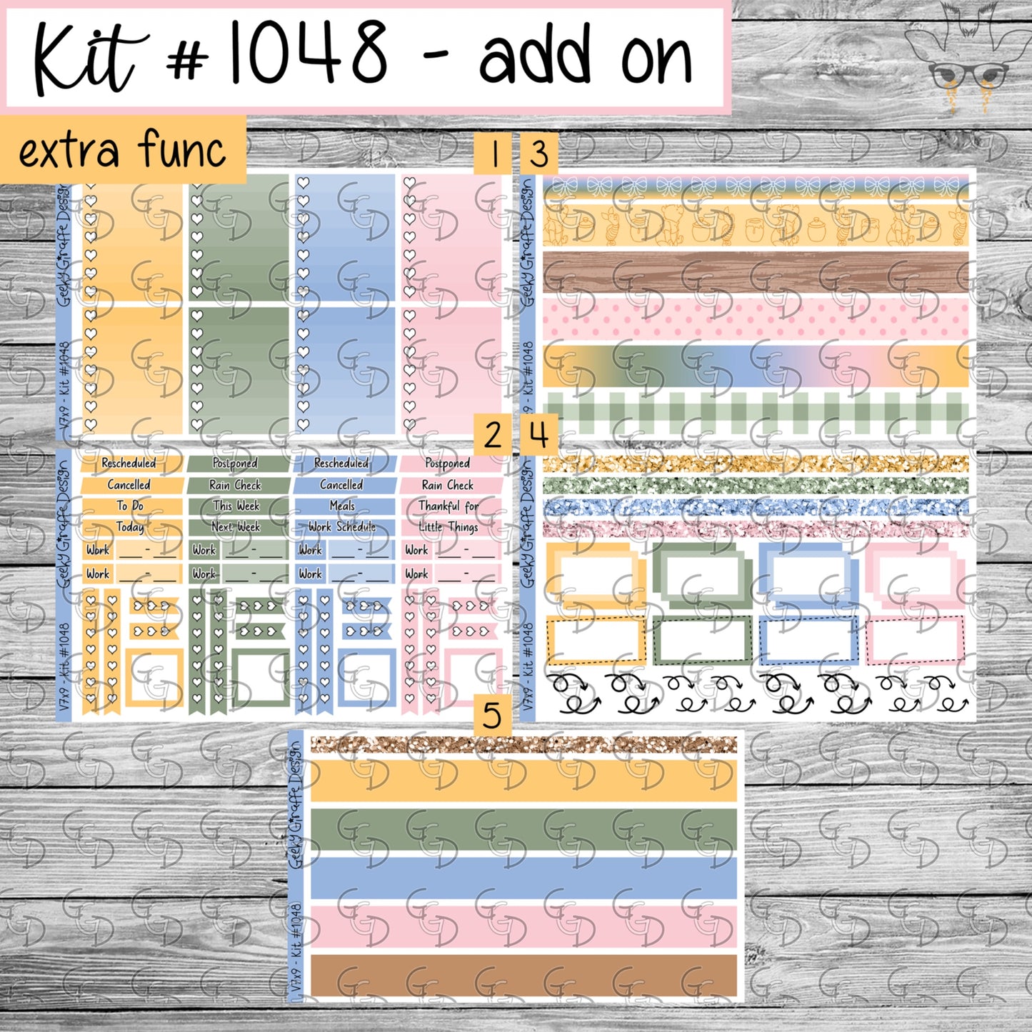 Geeky Giraffe Design kit 1048 - MUST buy printable from her shop first
