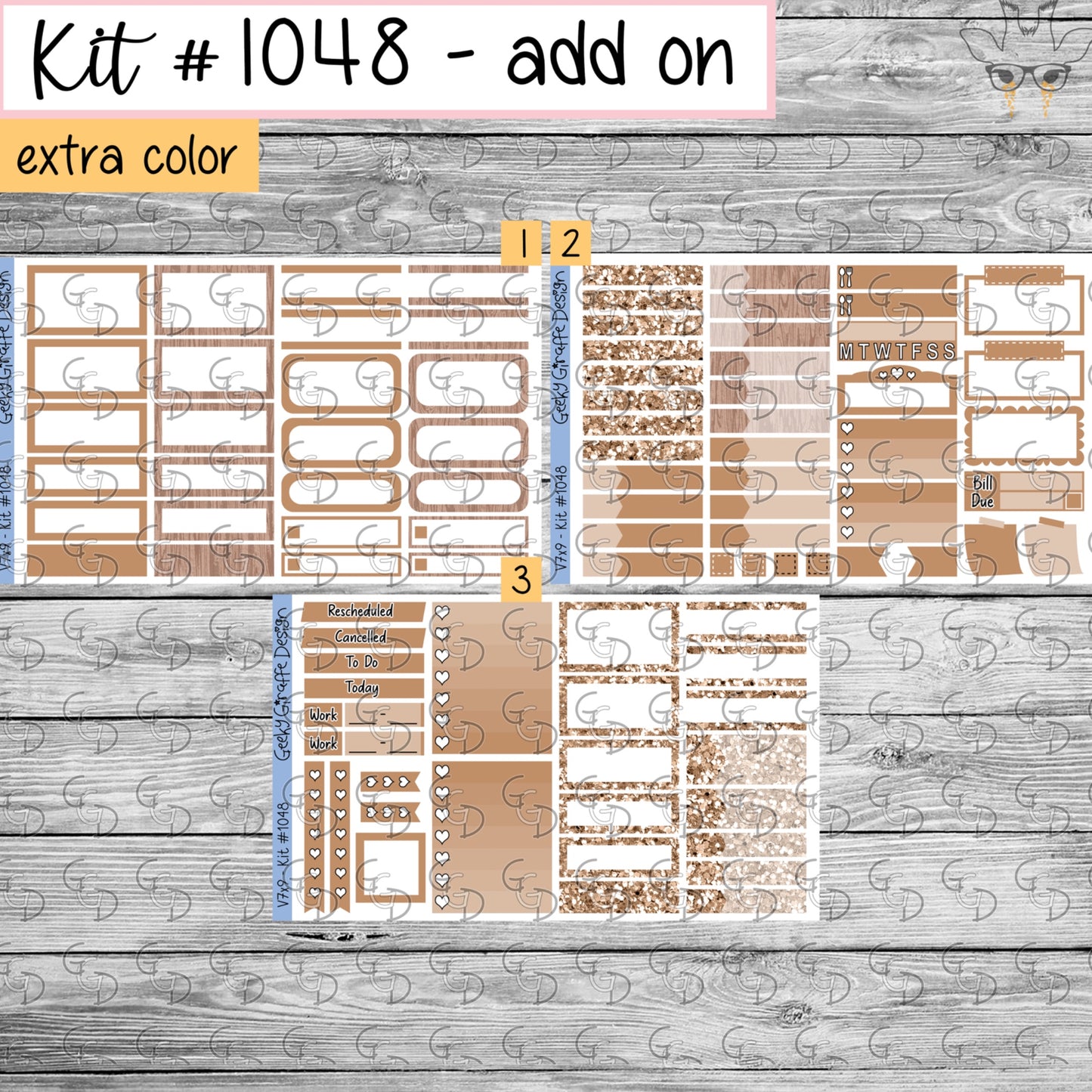 Geeky Giraffe Design kit 1048 - MUST buy printable from her shop first