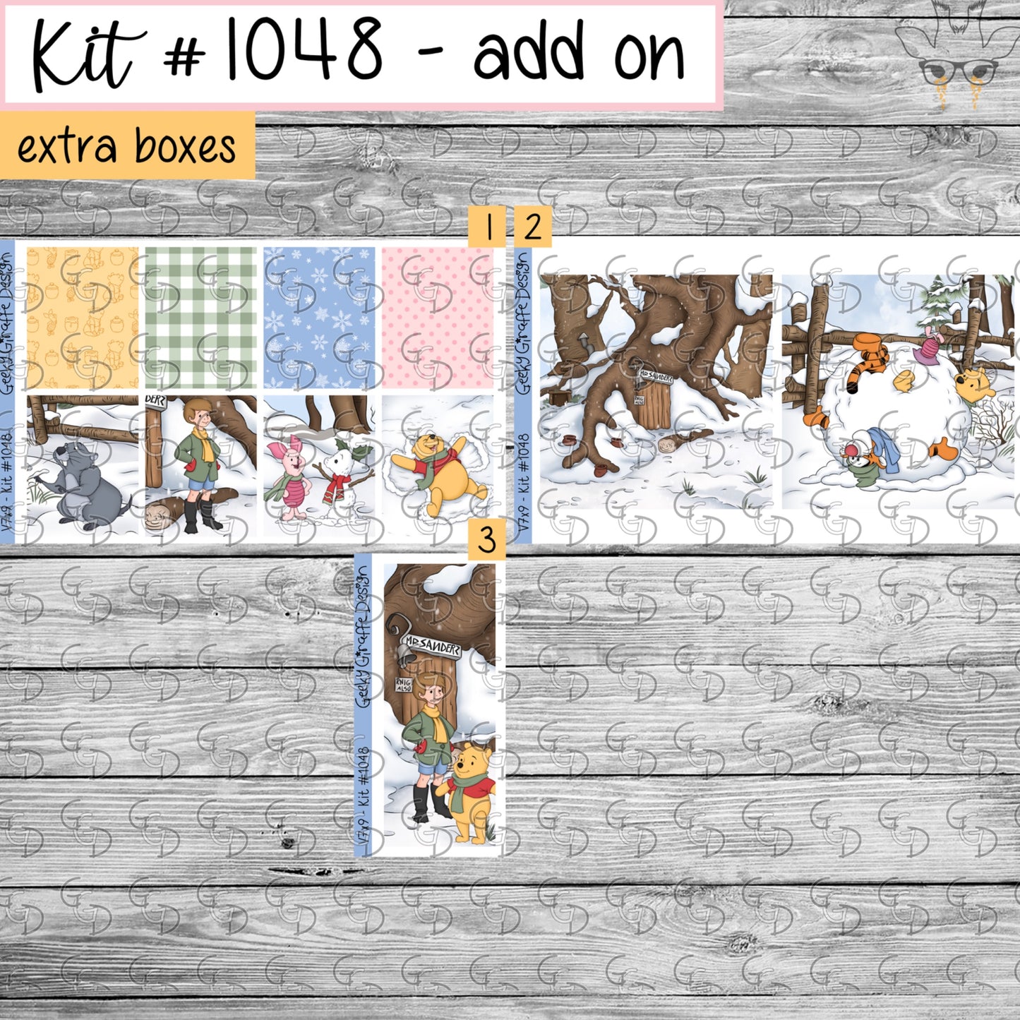 Geeky Giraffe Design kit 1048 - MUST buy printable from her shop first