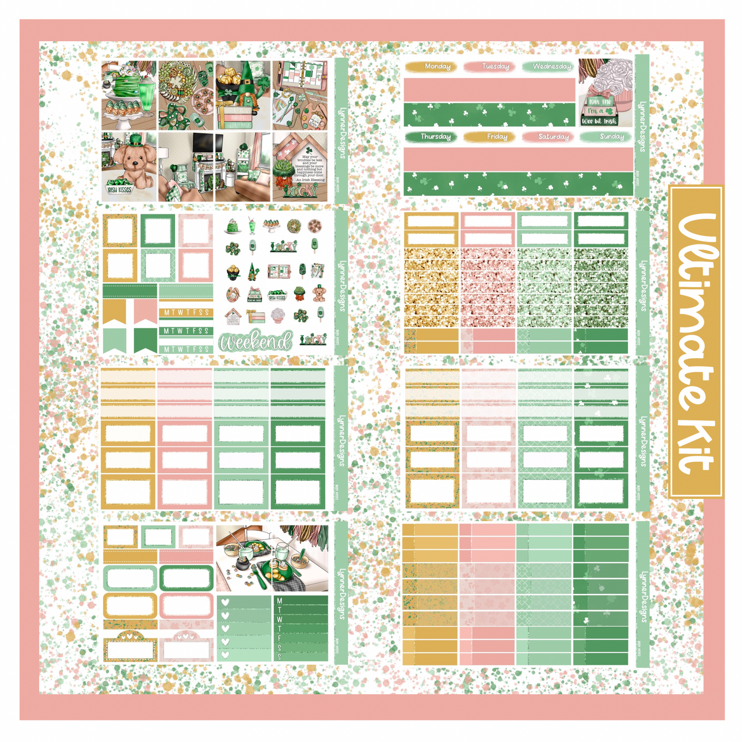 Printable - Irish Kisses Weekly Kit