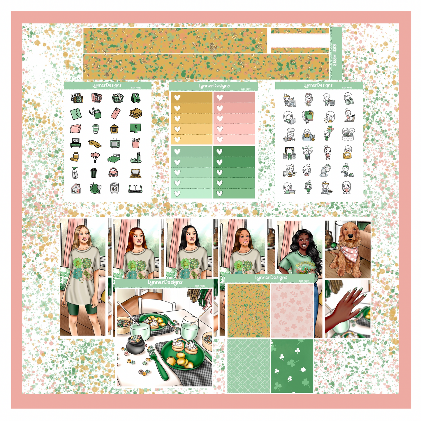 Printable - Irish Kisses Weekly Kit
