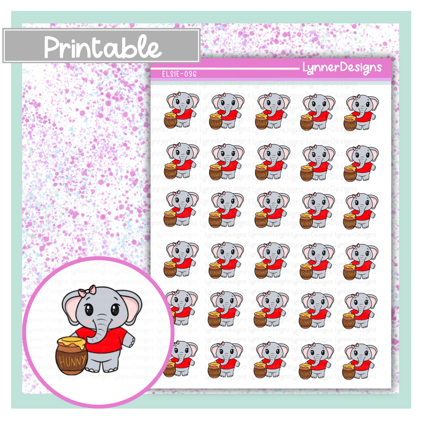 Printable - Elsie 036 - Pooh