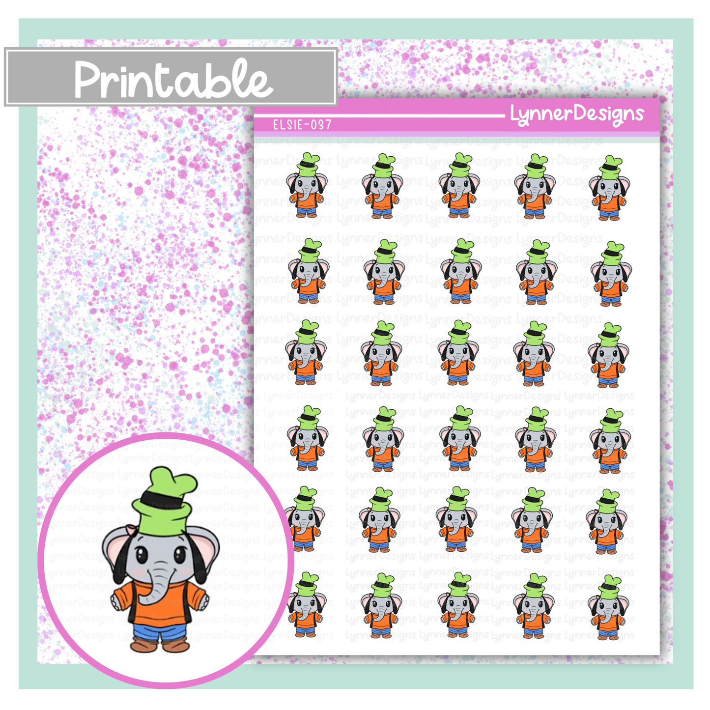 Printable - Elsie 037 - Goofy