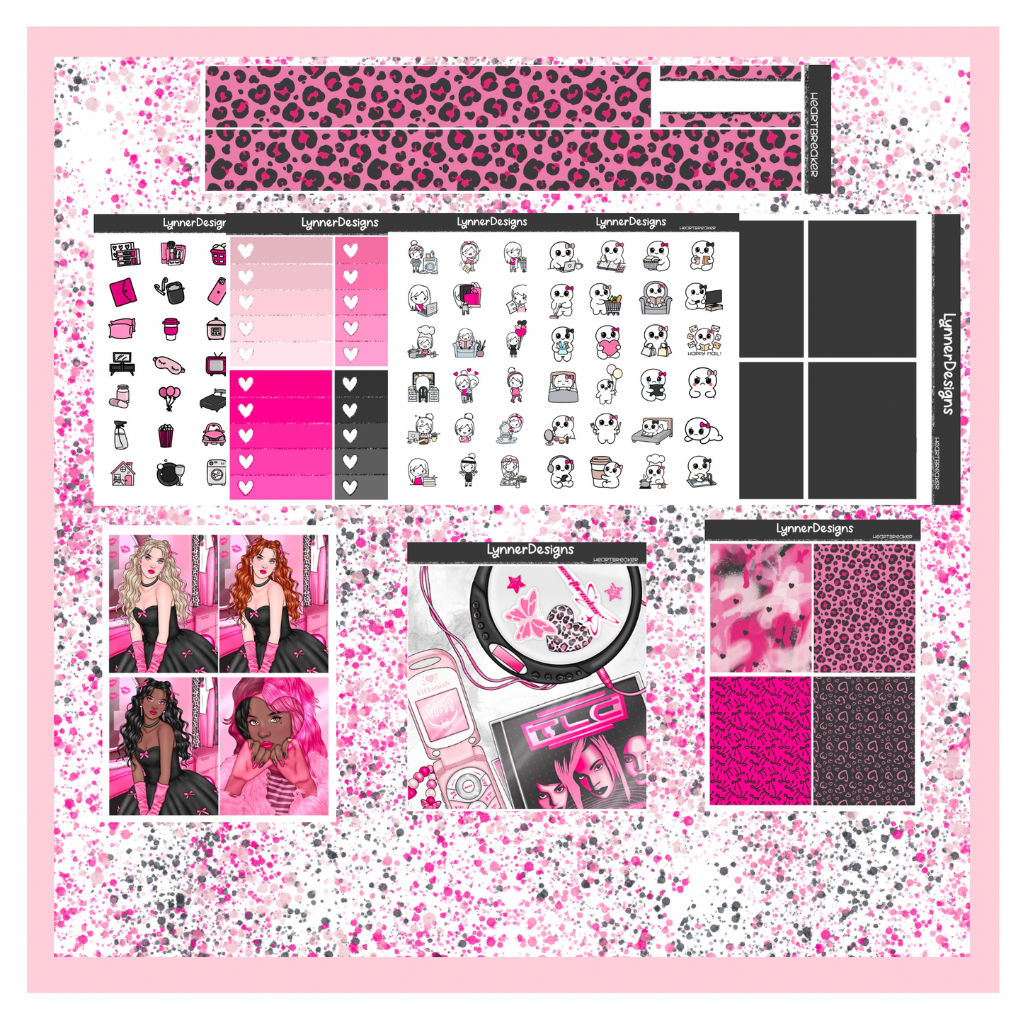 Printable - Heartbreaker - Vertical Weekly Kit