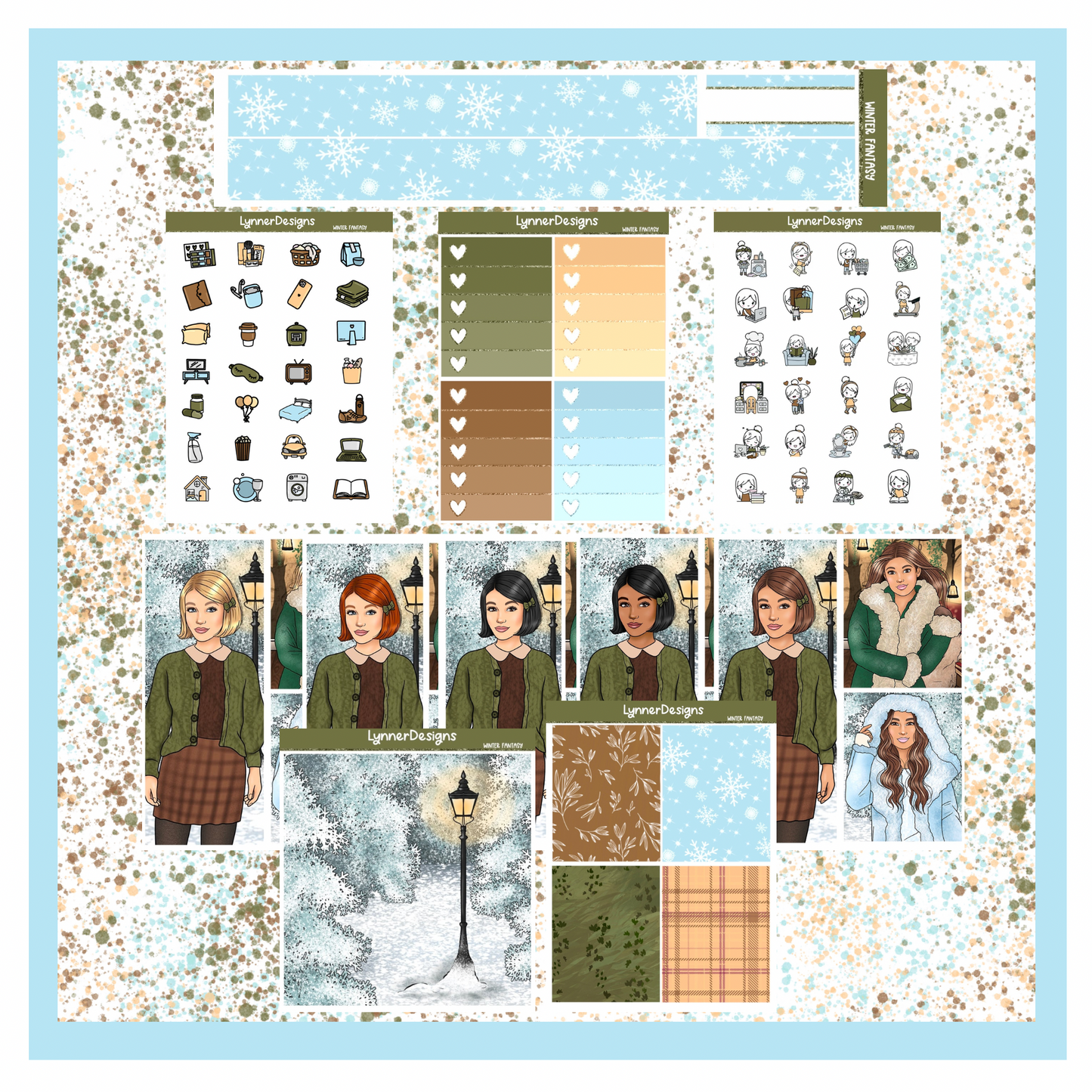 Printable - Winter Fantasy Weekly Kit