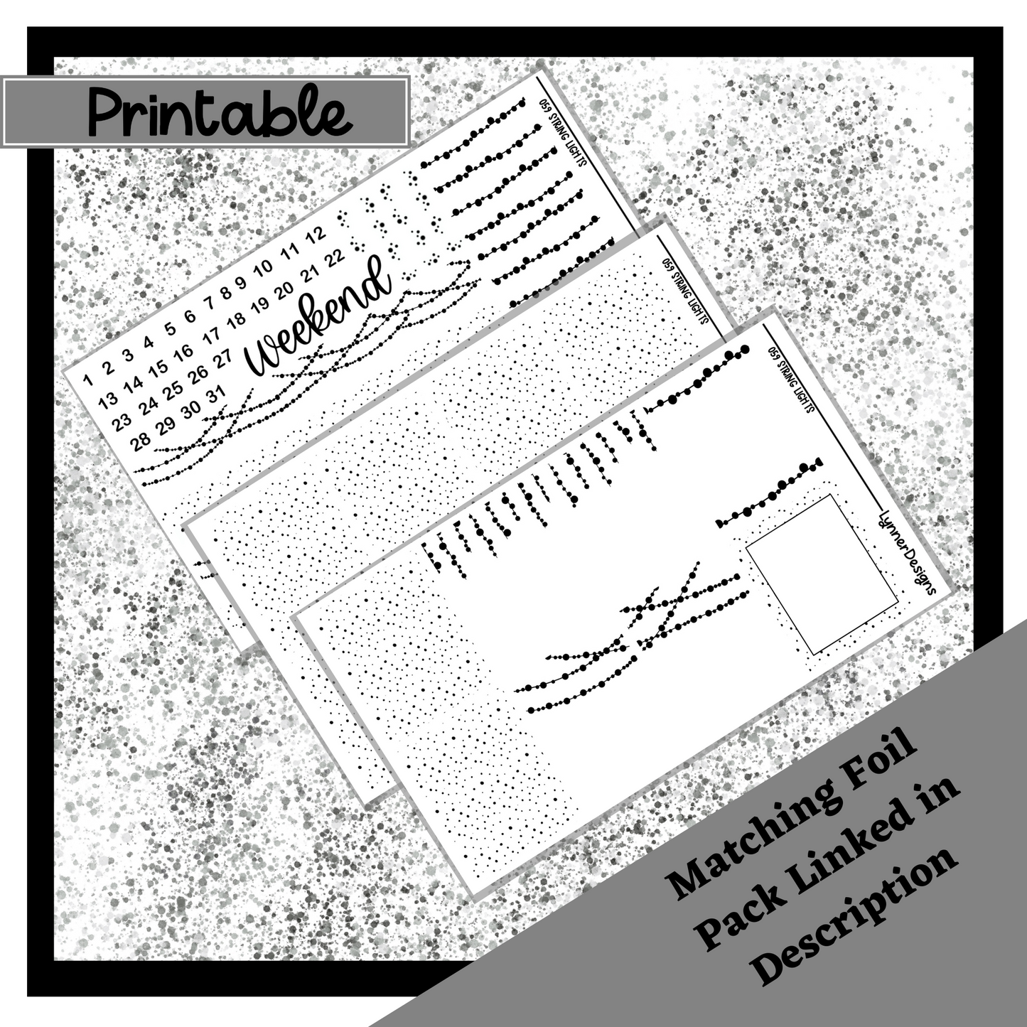 Printable - Garden Party Weekly Kit