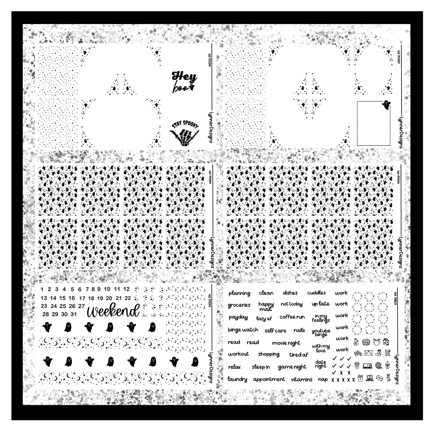 Printable Spooky 068 Foil Pack