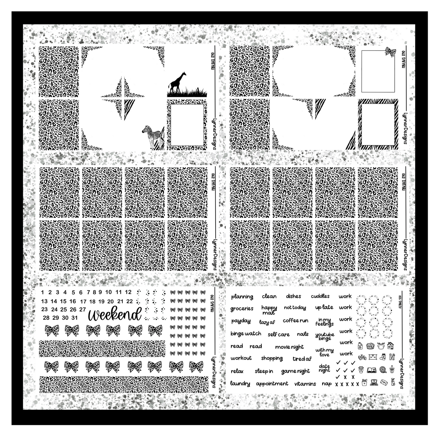 Printable Safari 062 Foil Pack