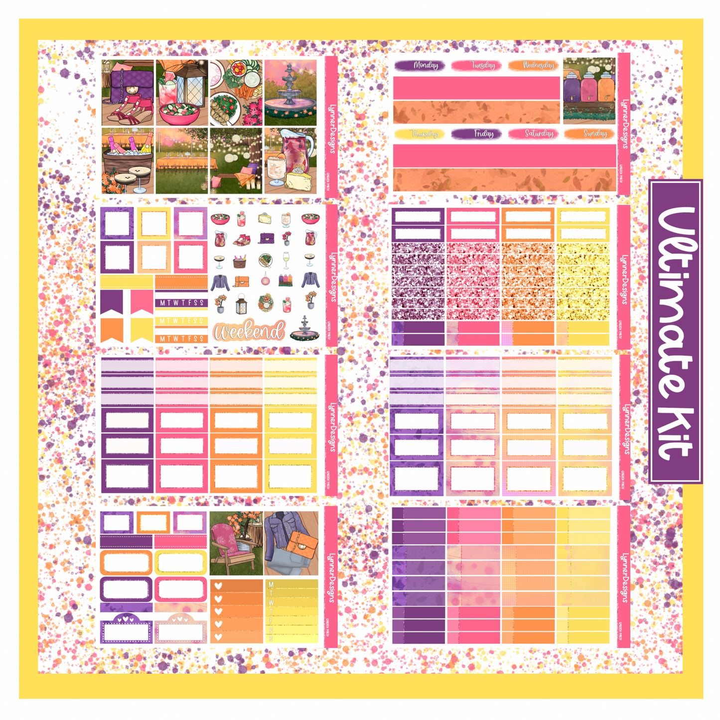 Printable - Garden Party Weekly Kit