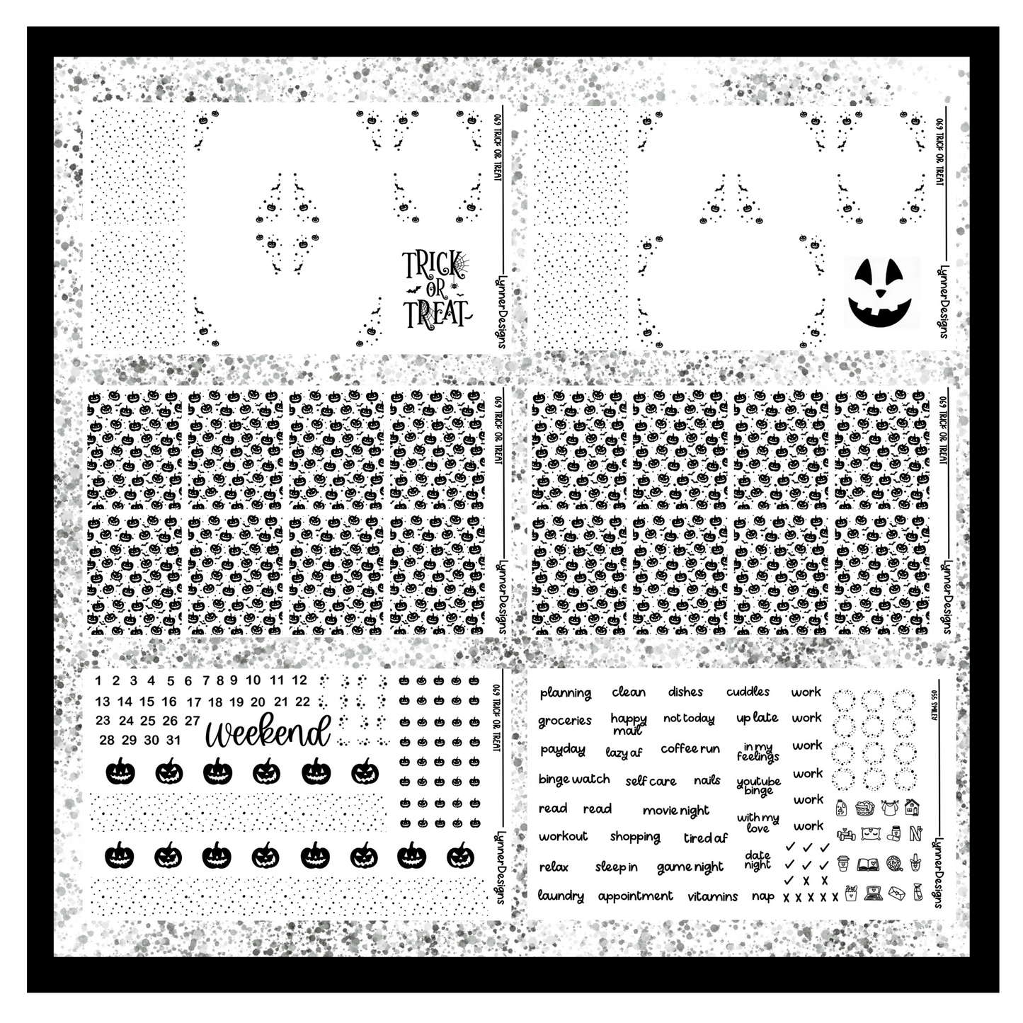Printable Trick or Treat 069 Foil Pack