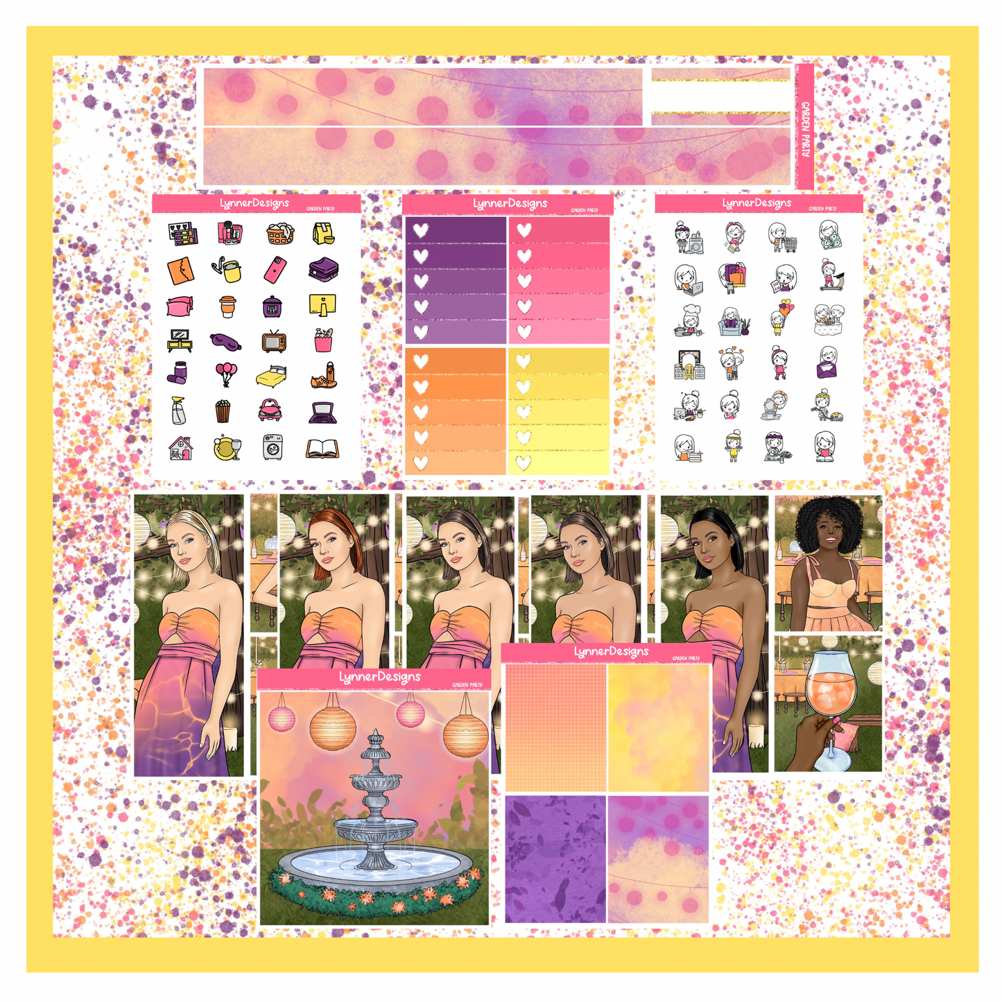 Printable - Garden Party Weekly Kit