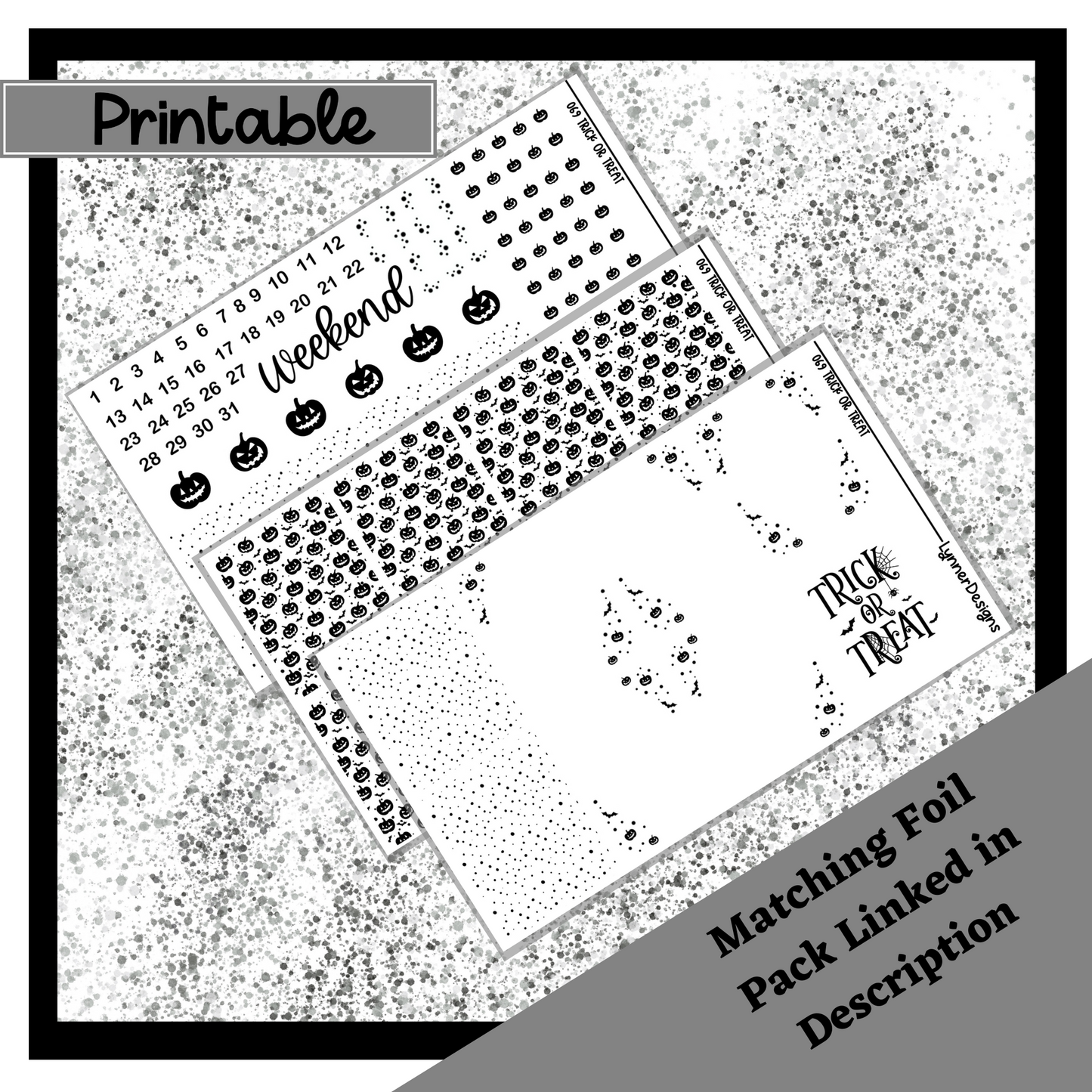 Printable - Trick or Treat Weekly Kit