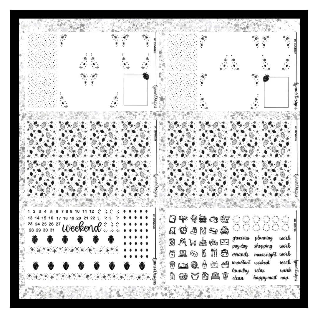 Printable Strawberry 047 Foil Pack