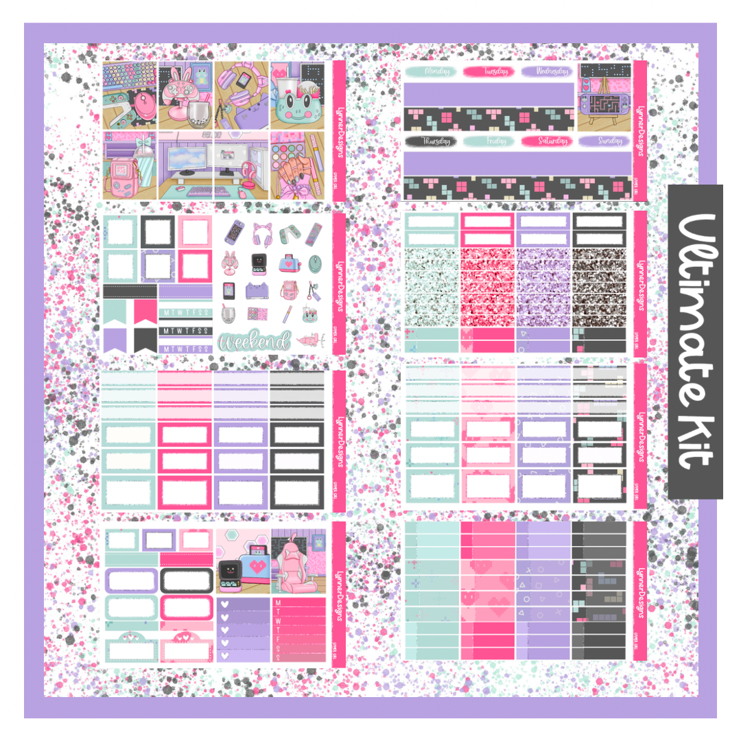 Printable - Gamer Girl Weekly Kit