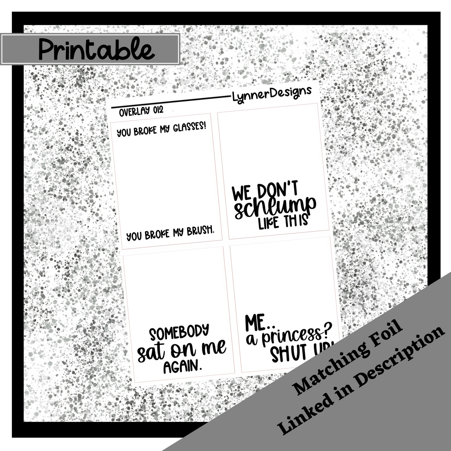 Printable - Genovia Weekly Kit