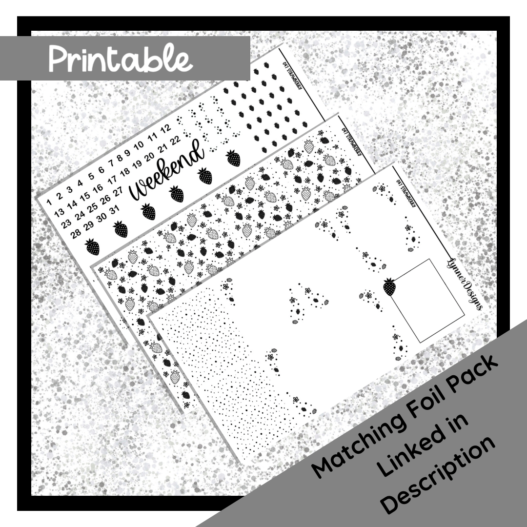 Printable - Strawberry Weekly Kit