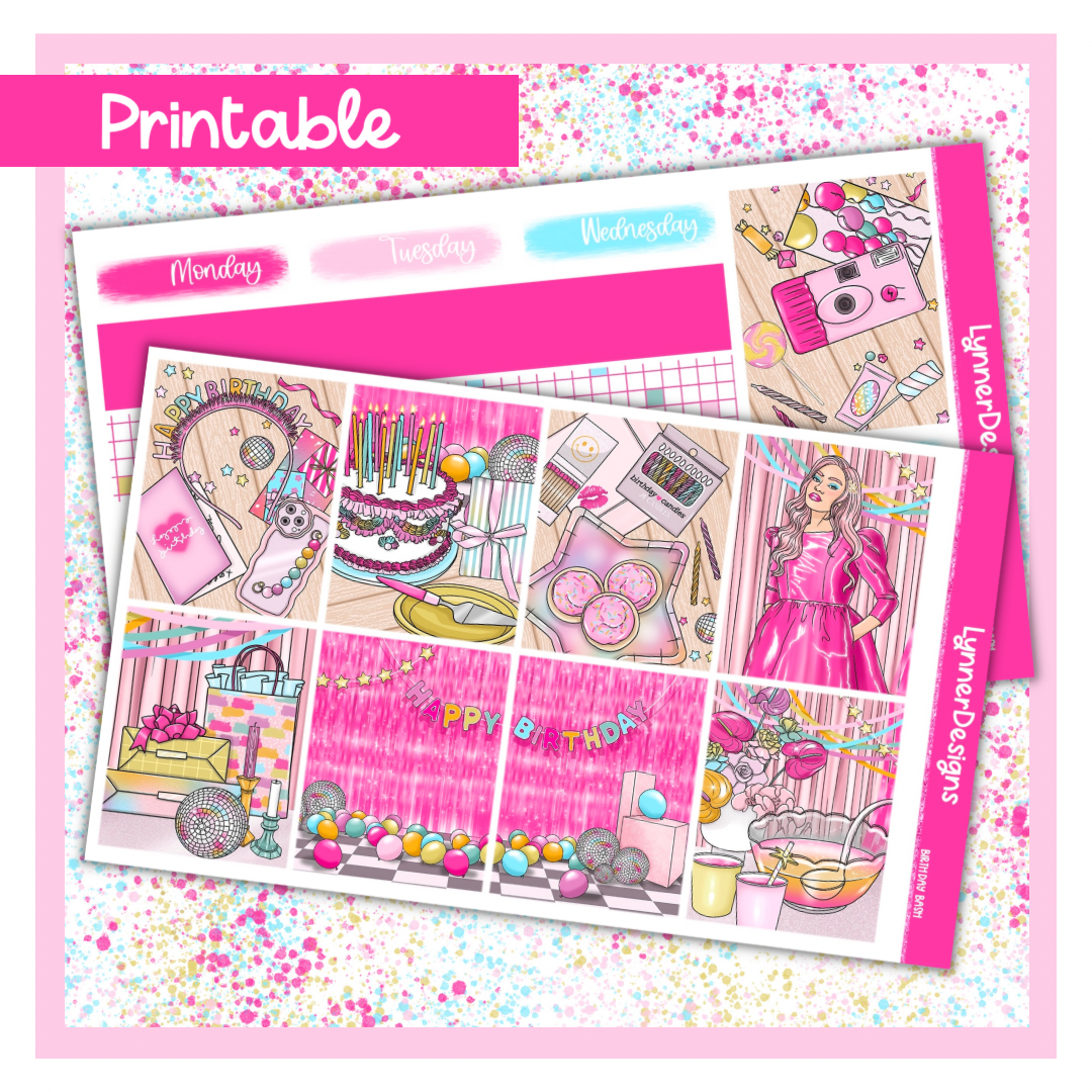 Printable - Birthday Bash Weekly Kit