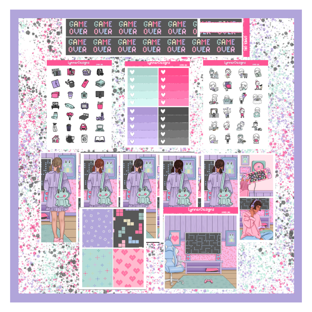 Printable - Gamer Girl Weekly Kit