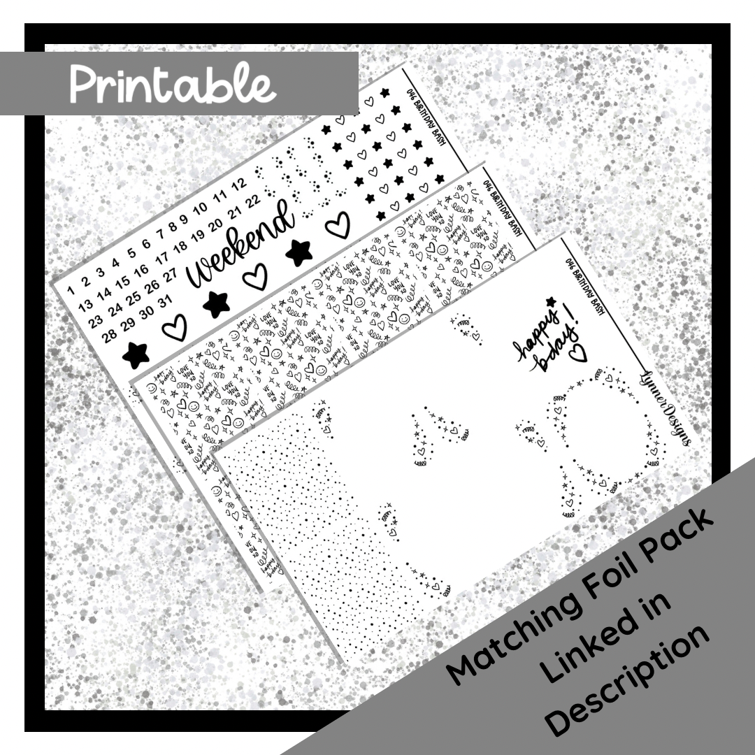 Printable - Birthday Bash Weekly Kit