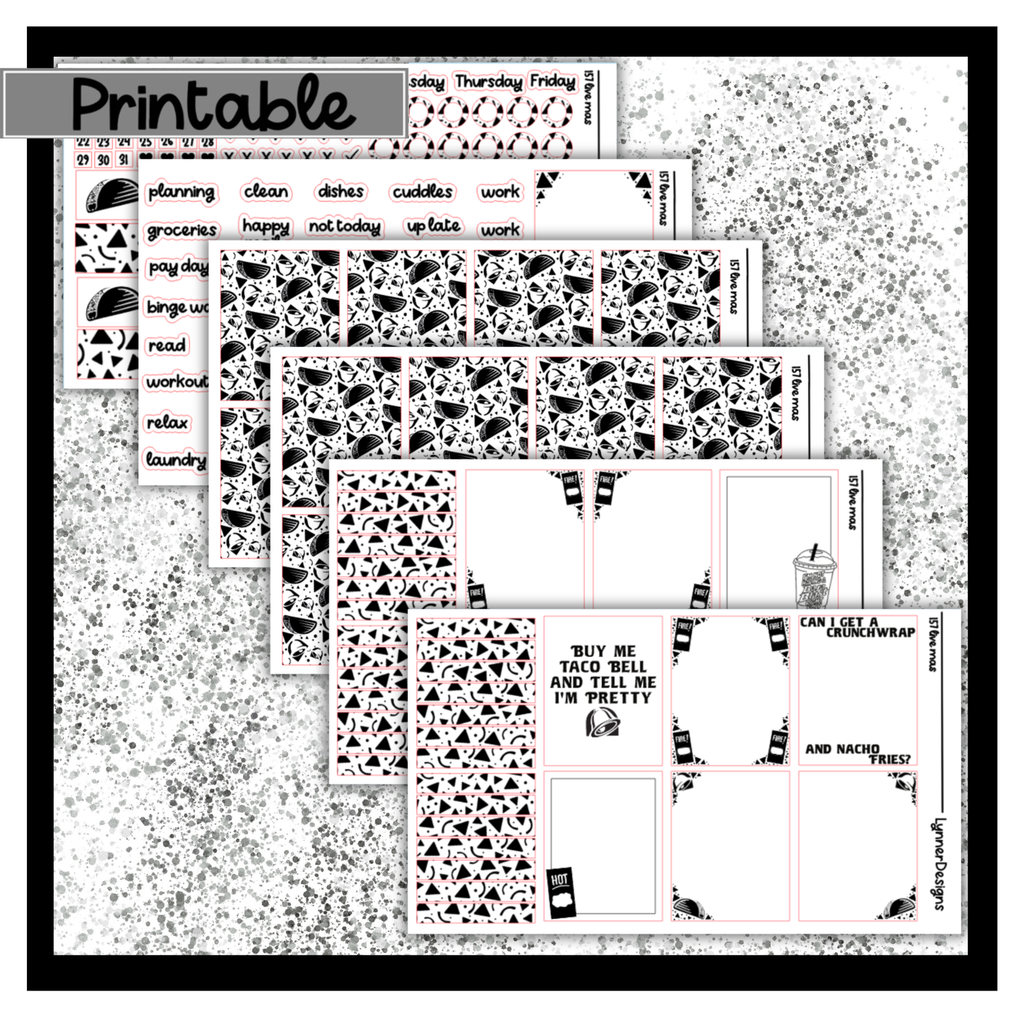 Printable - 157 Live Mas Foil Pack