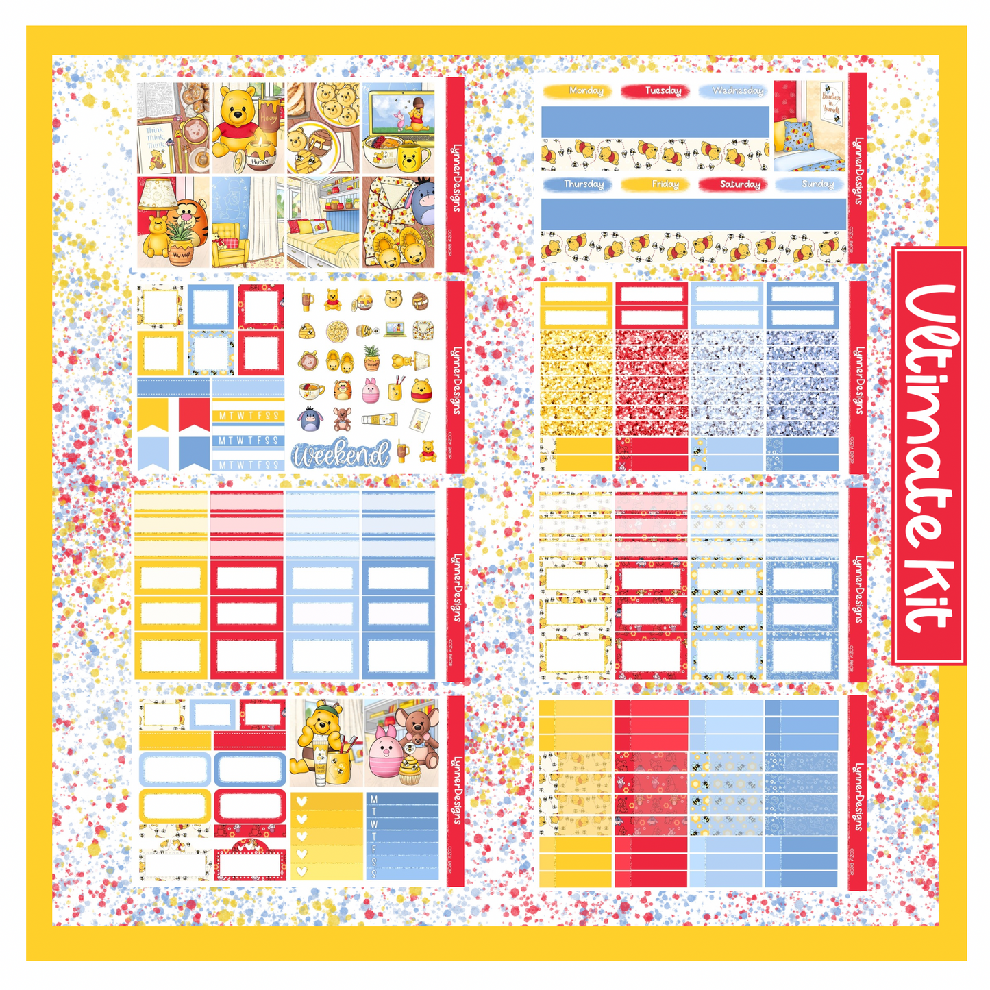 Cozy Bear - Vertical Weekly Kit