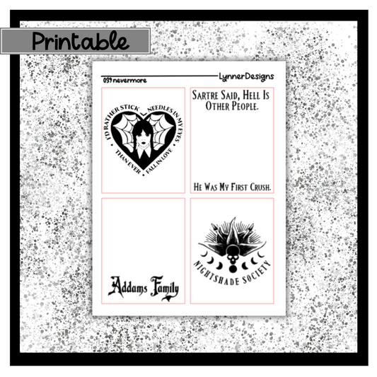 Printable Overlays 039 - Nevermore