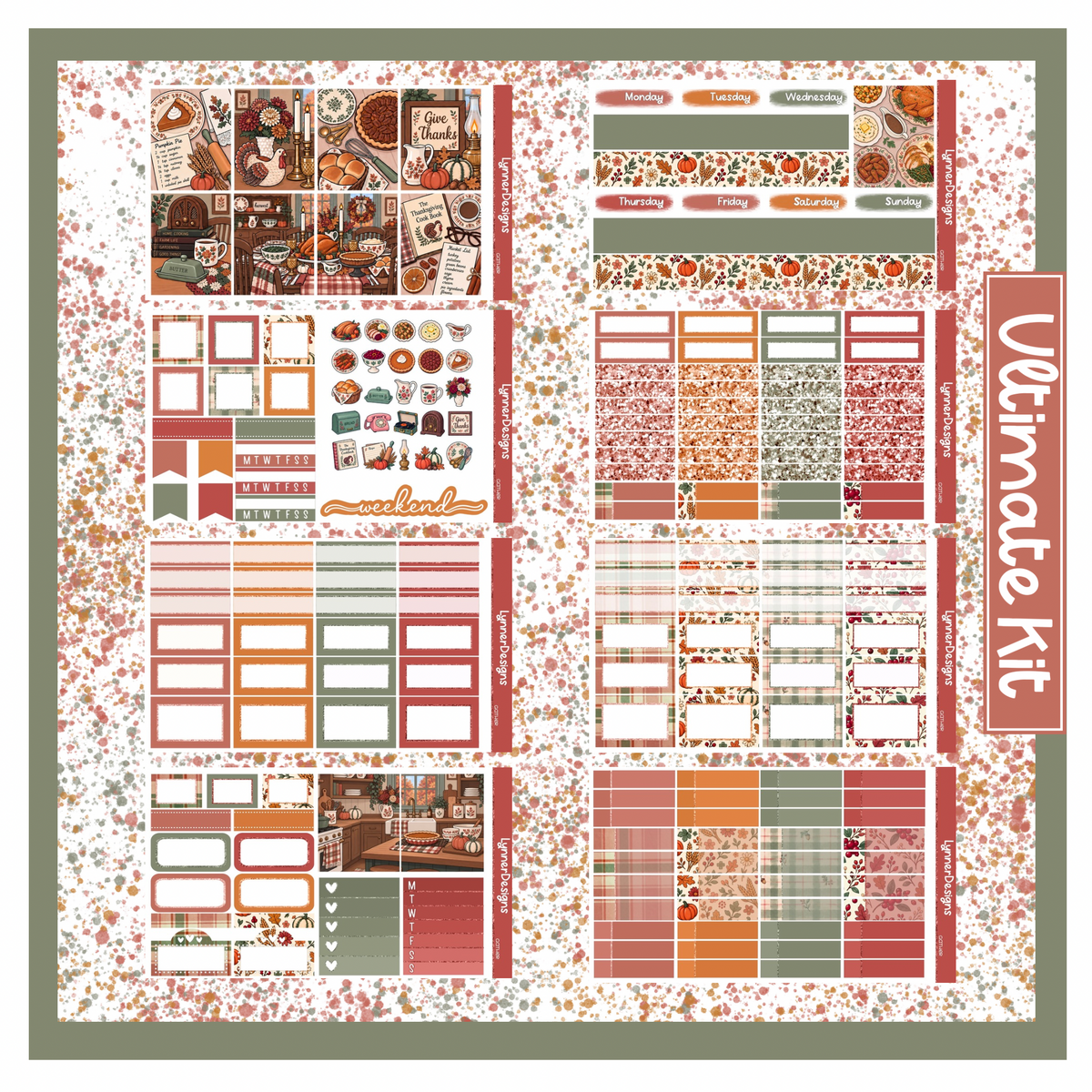 Printable - Gather - Vertical Weekly Kit