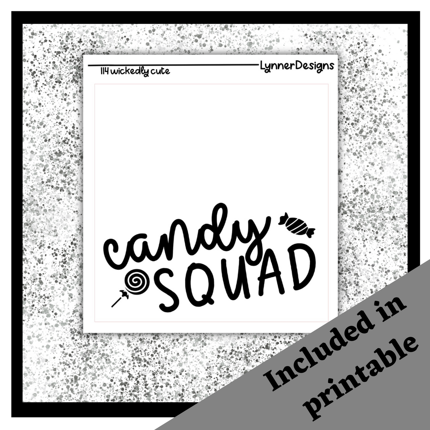 Printable - 114 Wickedly Cute Foil Pack