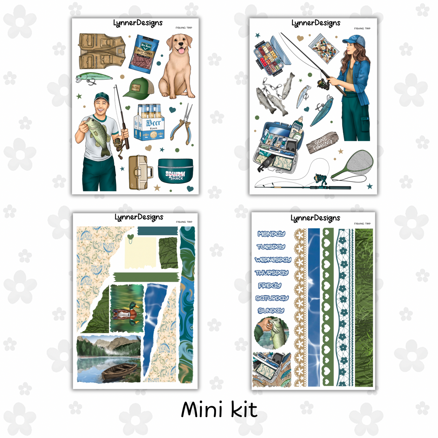 Journaling Kit / Junk Journal - Fishing Trip